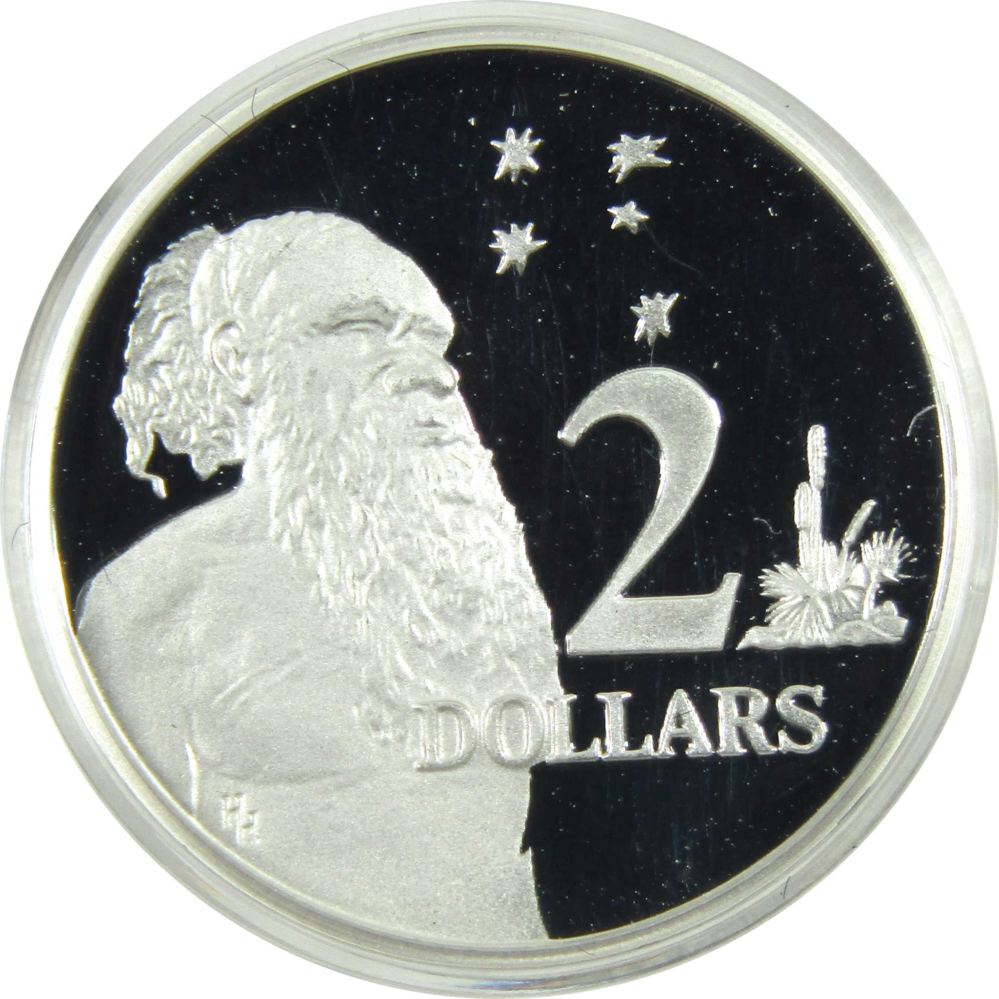 1988 Australia Aboriginal 8.35 g .925 Silver $2 Proof SKU:CPC6222