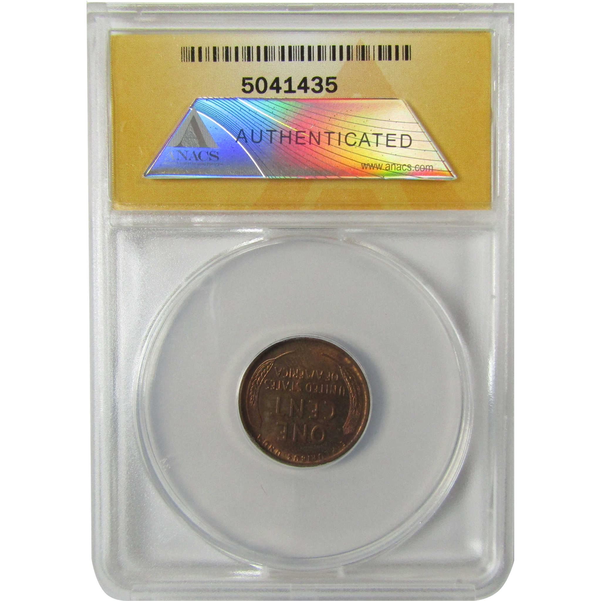 1920 Lincoln Wheat Cent MS 63 RB ANACS Uncirculated Penny SKU:I28455