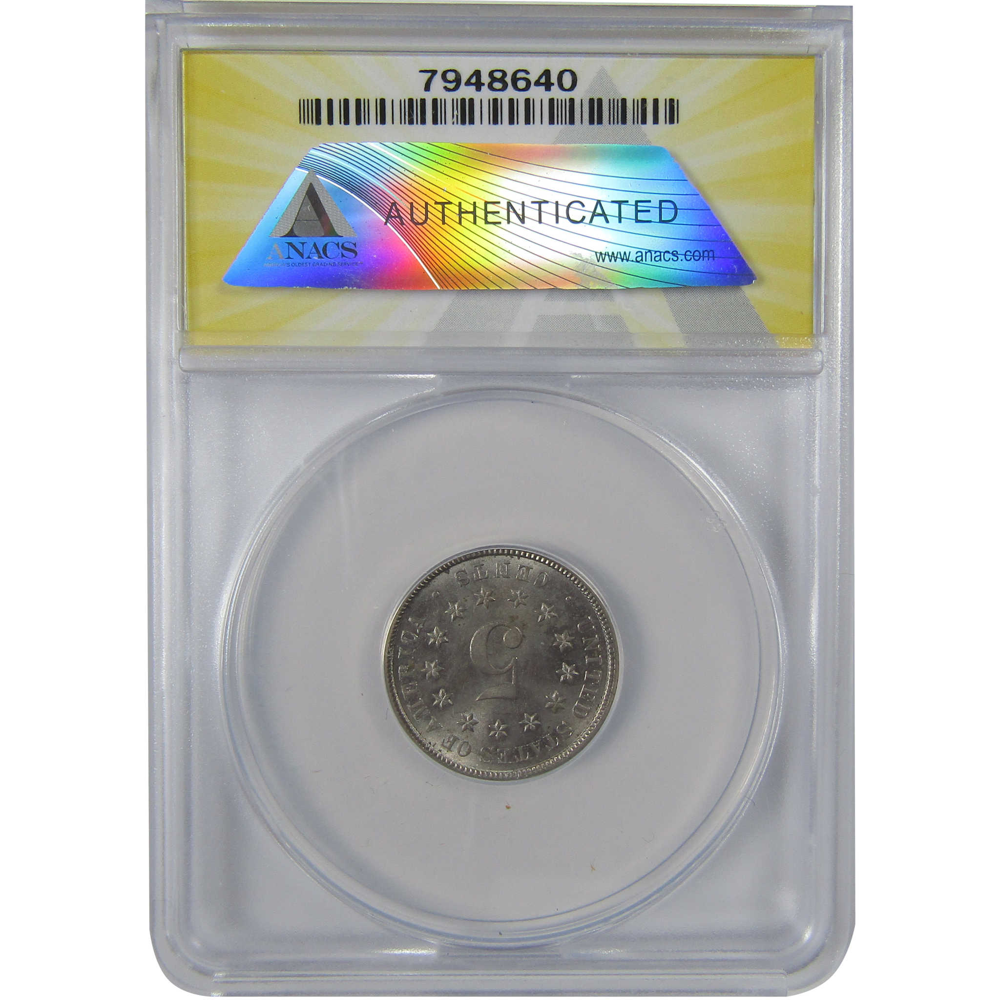 1883 Shield Nickel MS 62 ANACS Uncirculated 5c Coin SKU:I23676
