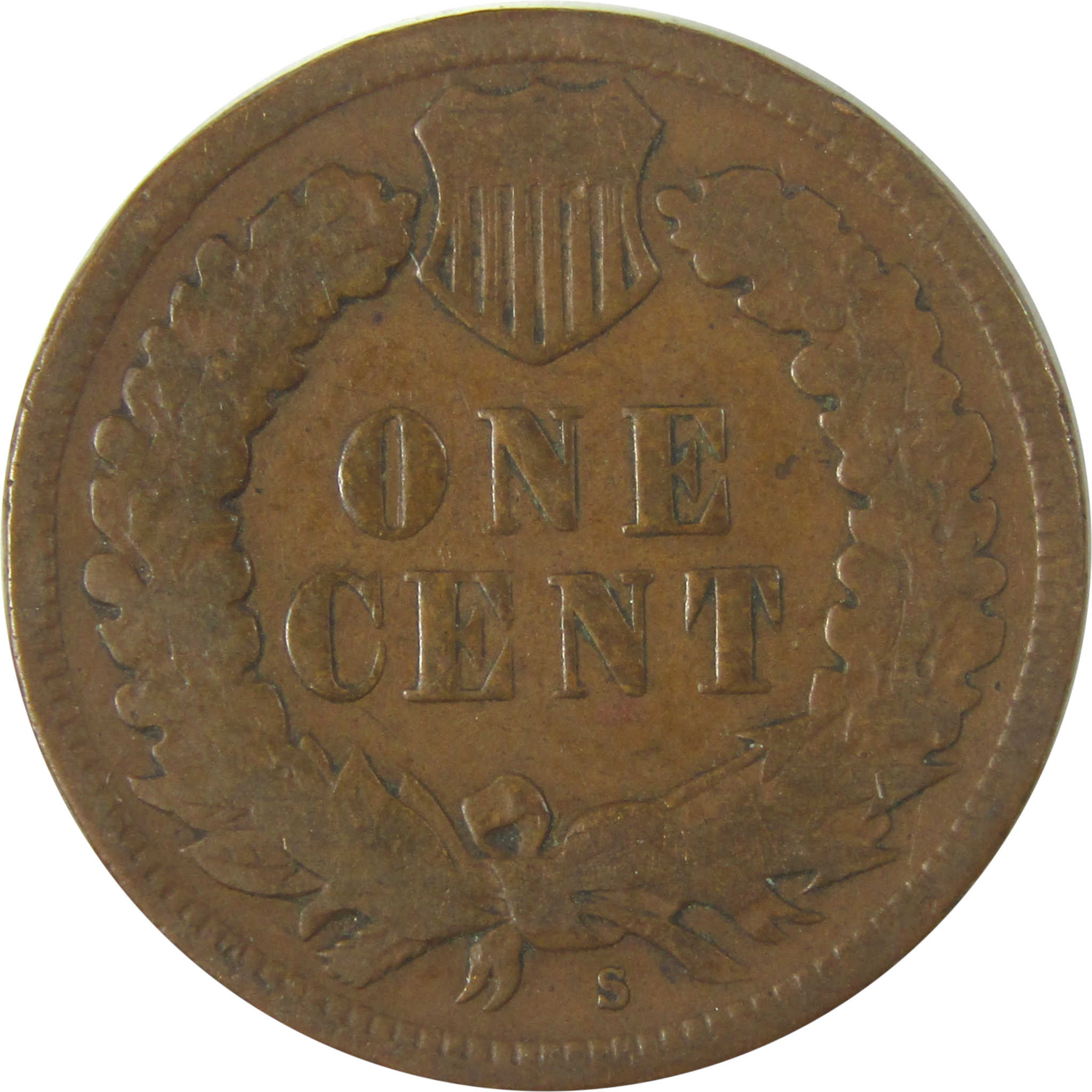1908 S Indian Head Cent G Good Details Penny 1c Coin SKU:CPC0475
