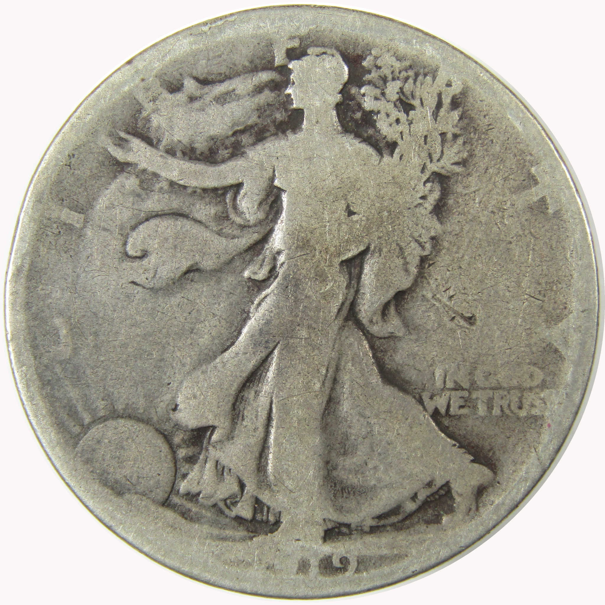 1919 Liberty Walking Silver Half Dollar G Good 50c Coin SKU:CP1467