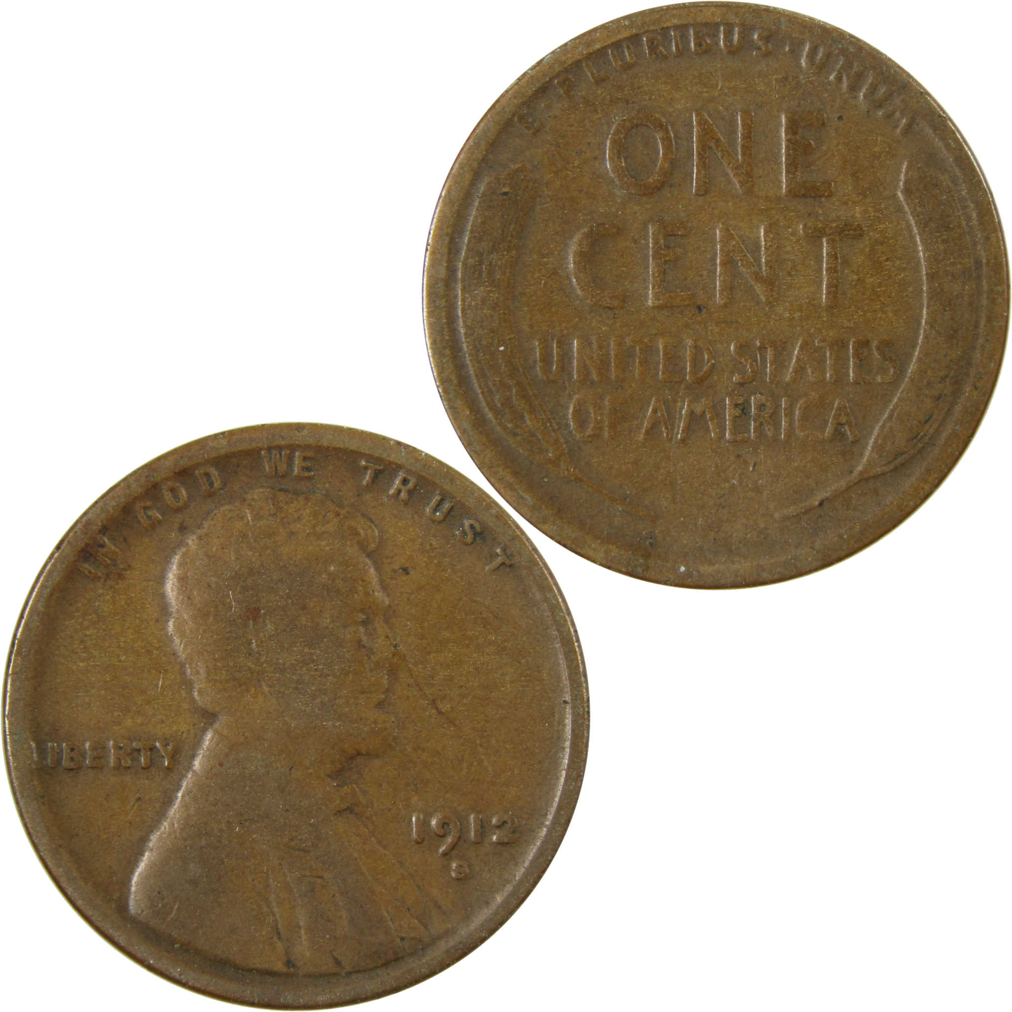 1912 S Lincoln Wheat Cent G Good Penny 1c Coin Collectible SKU:I28148