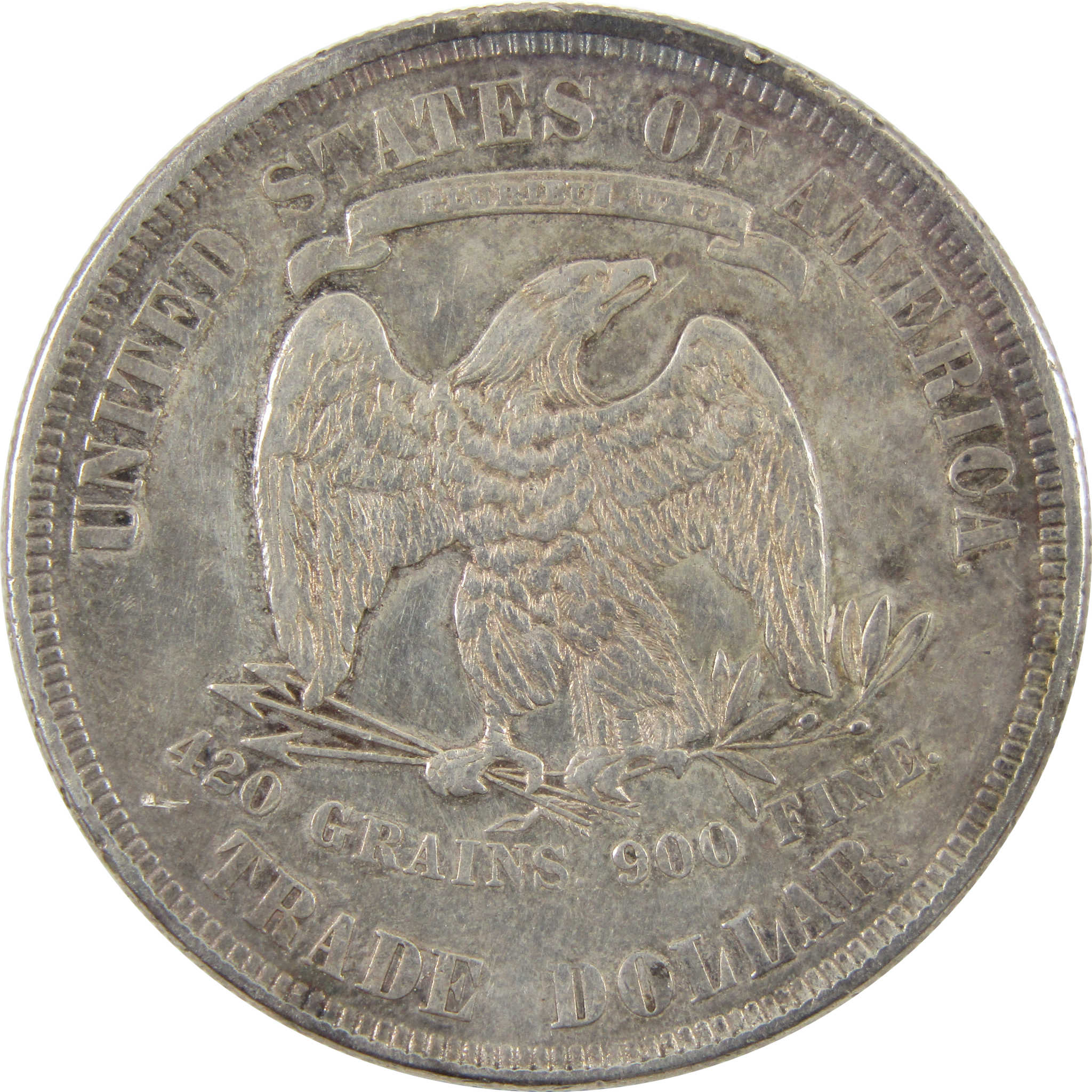 1877 Trade Dollar VF Very Fine 90% Silver $1 Coin SKU:I10646