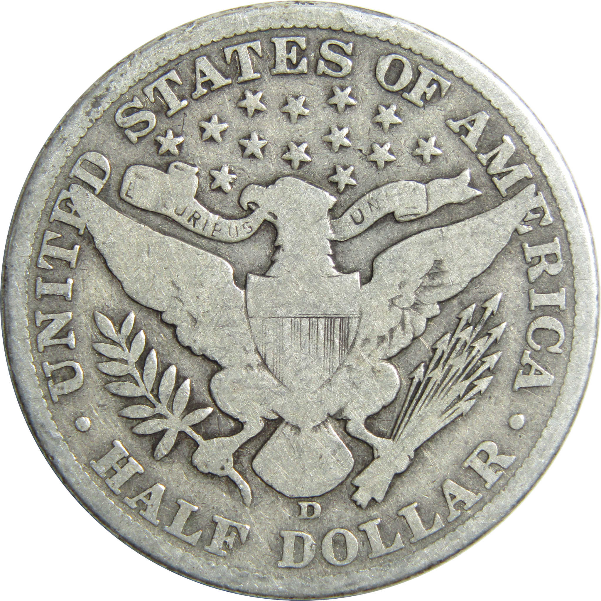 1911 D Barber Half Dollar G Good Silver 50c Coin SKU:I13235