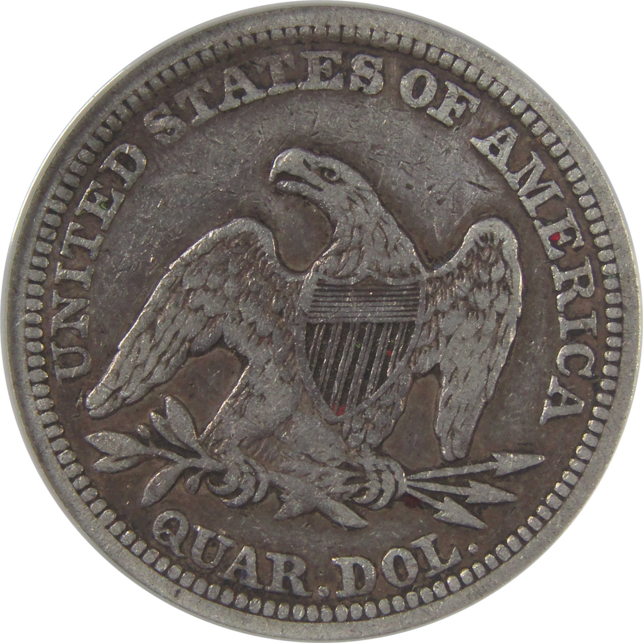 1856 Seated Liberty Quarter VF 25 ANACS Silver 25c Coin SKU:I23644
