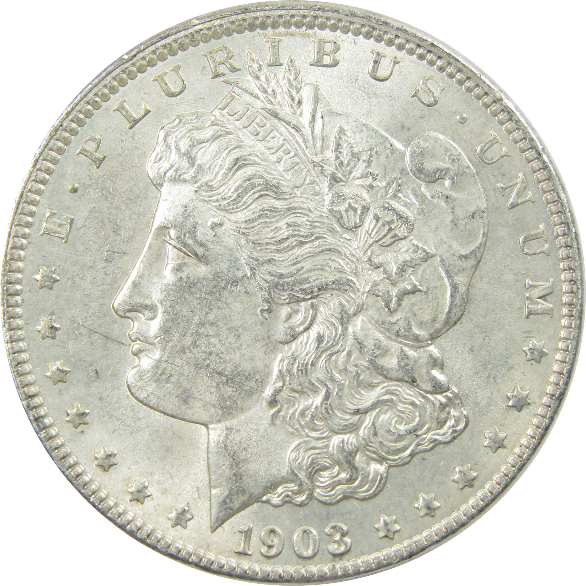 1903 Morgan Dollar AU About Uncirculated Silver $1 Coin SKU:I13631 - Morgan coin - Morgan silver dollar - Morgan silver dollar for sale - Profile Coins &amp; Collectibles