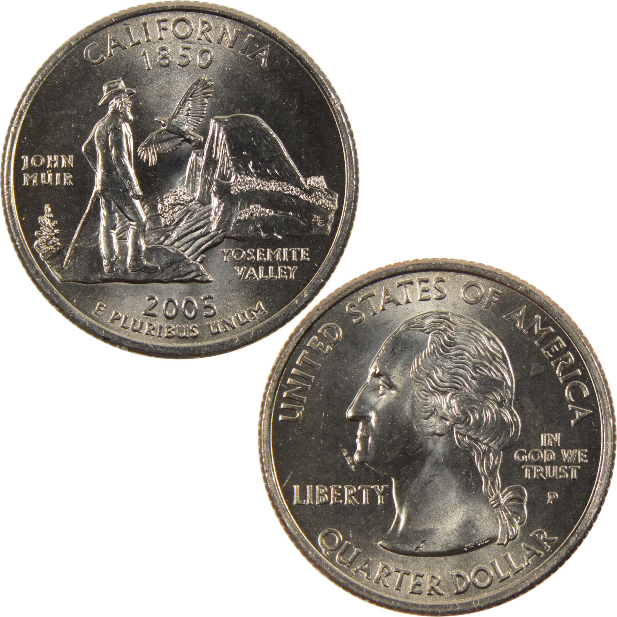 2005 P California State Quarter BU Uncirculated Clad 25c Coin
