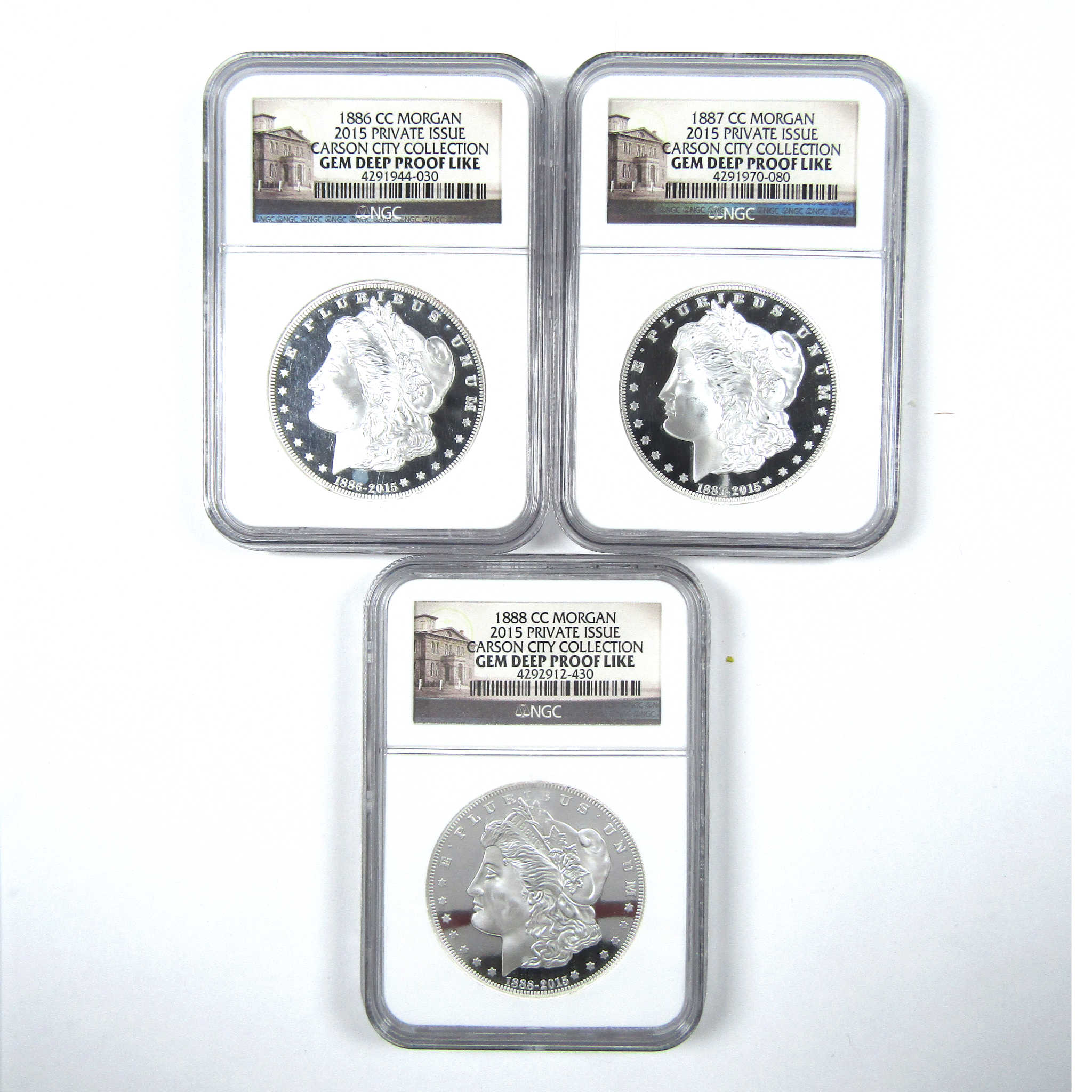 2015 CC Morgan Dollar 3 Piece Set Gem Proof NGC Silver SKU:CPC7677