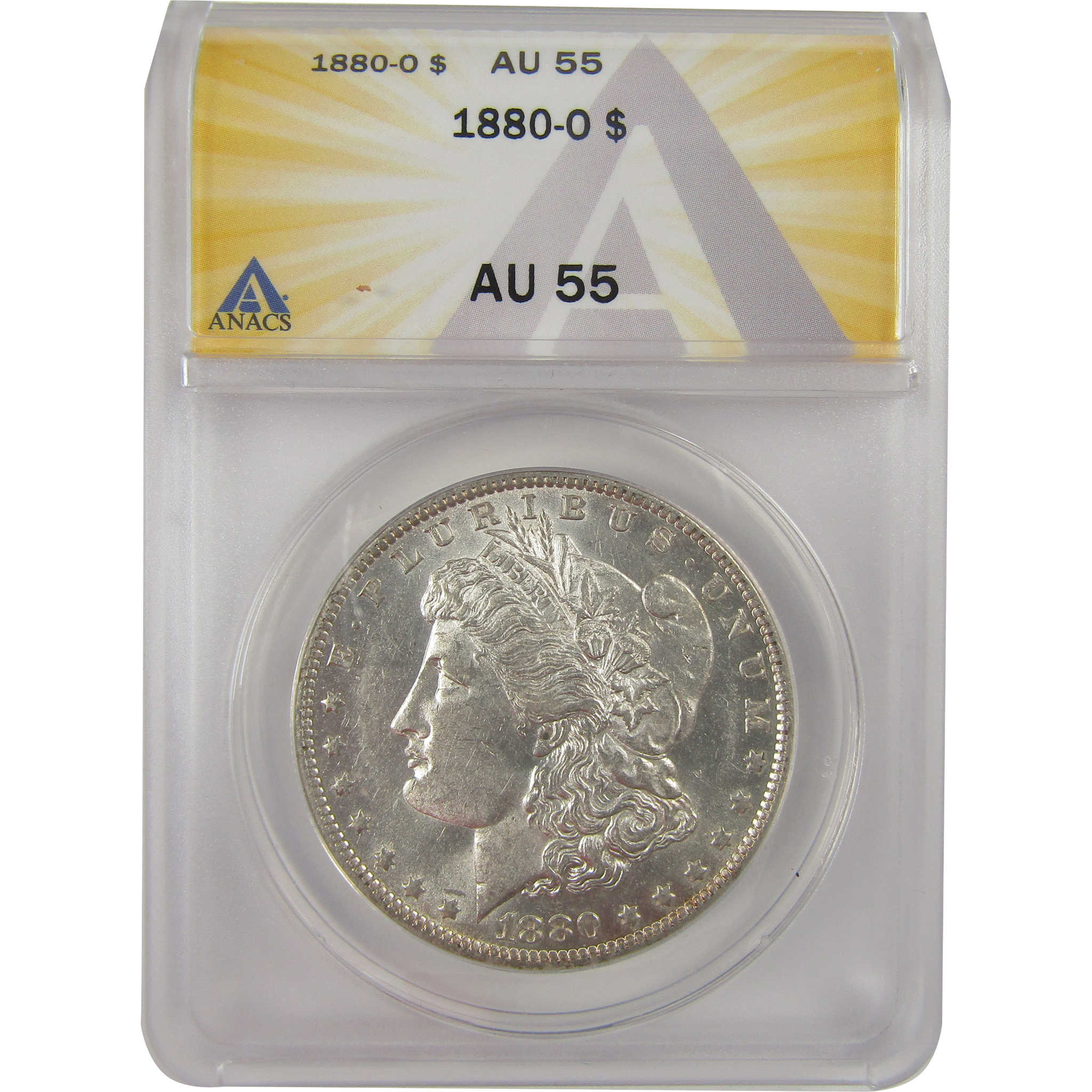 1880 O Morgan Dollar AU 55 ANACS Silver $1 Coin SKU:I20925 - Morgan coin - Morgan silver dollar - Morgan silver dollar for sale - Profile Coins &amp; Collectibles