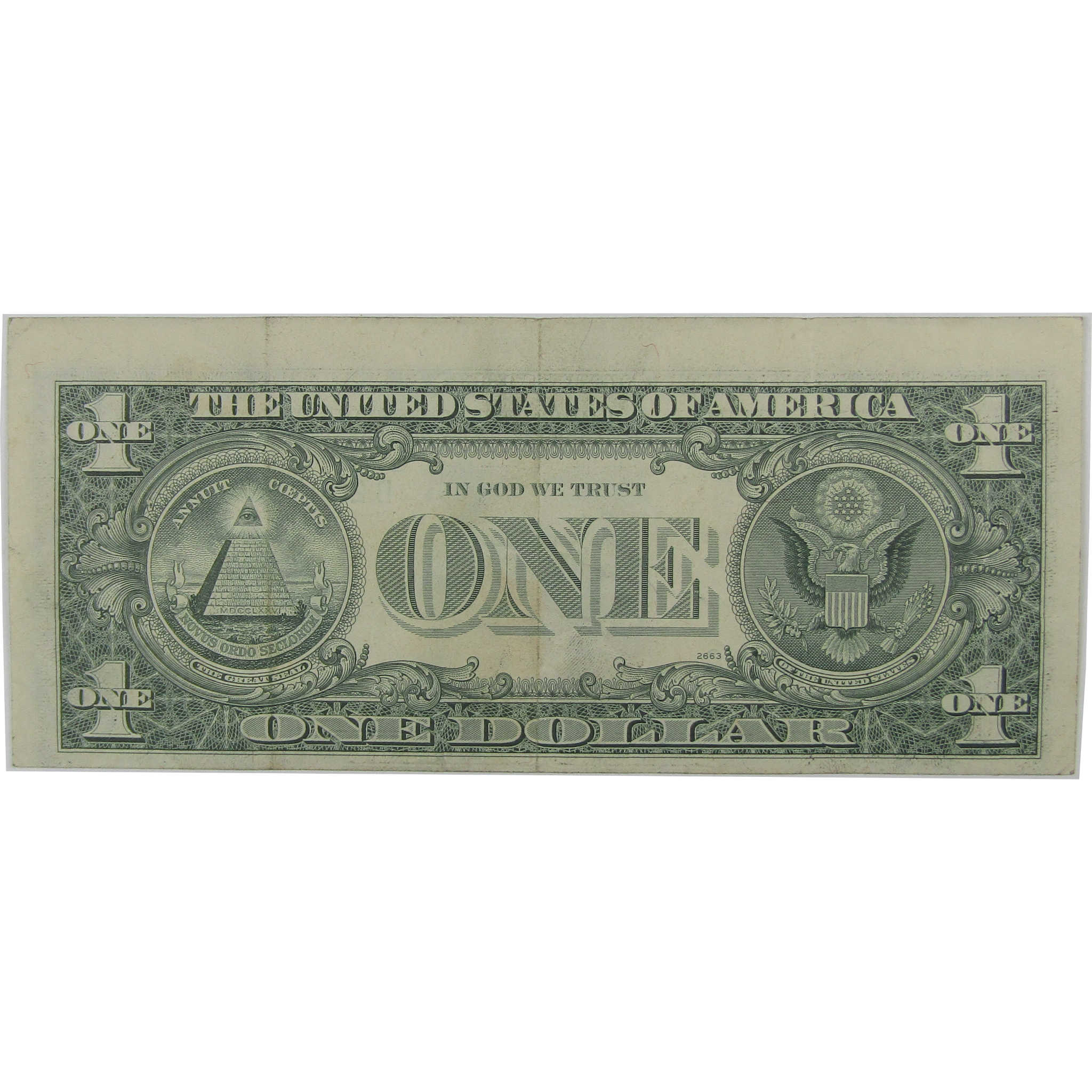 1977 $1 Small Size Federal Reserve Note VF Very Fine Faulty Alignment