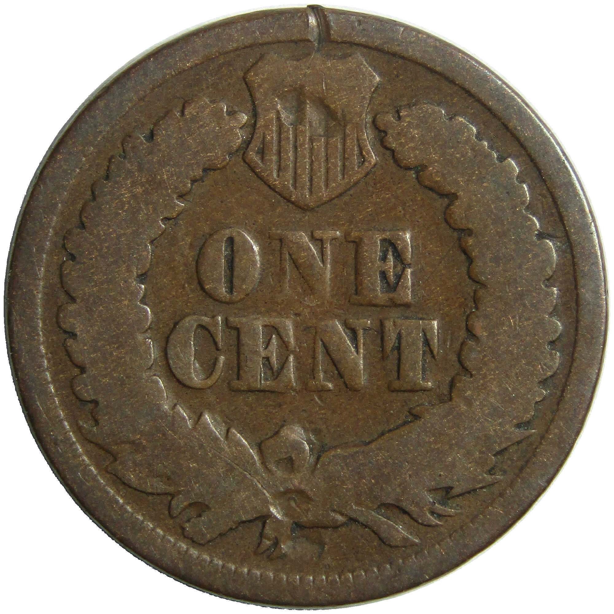 1868 Indian Head Cent AG About Good Penny 1c Coin SKU:I12861