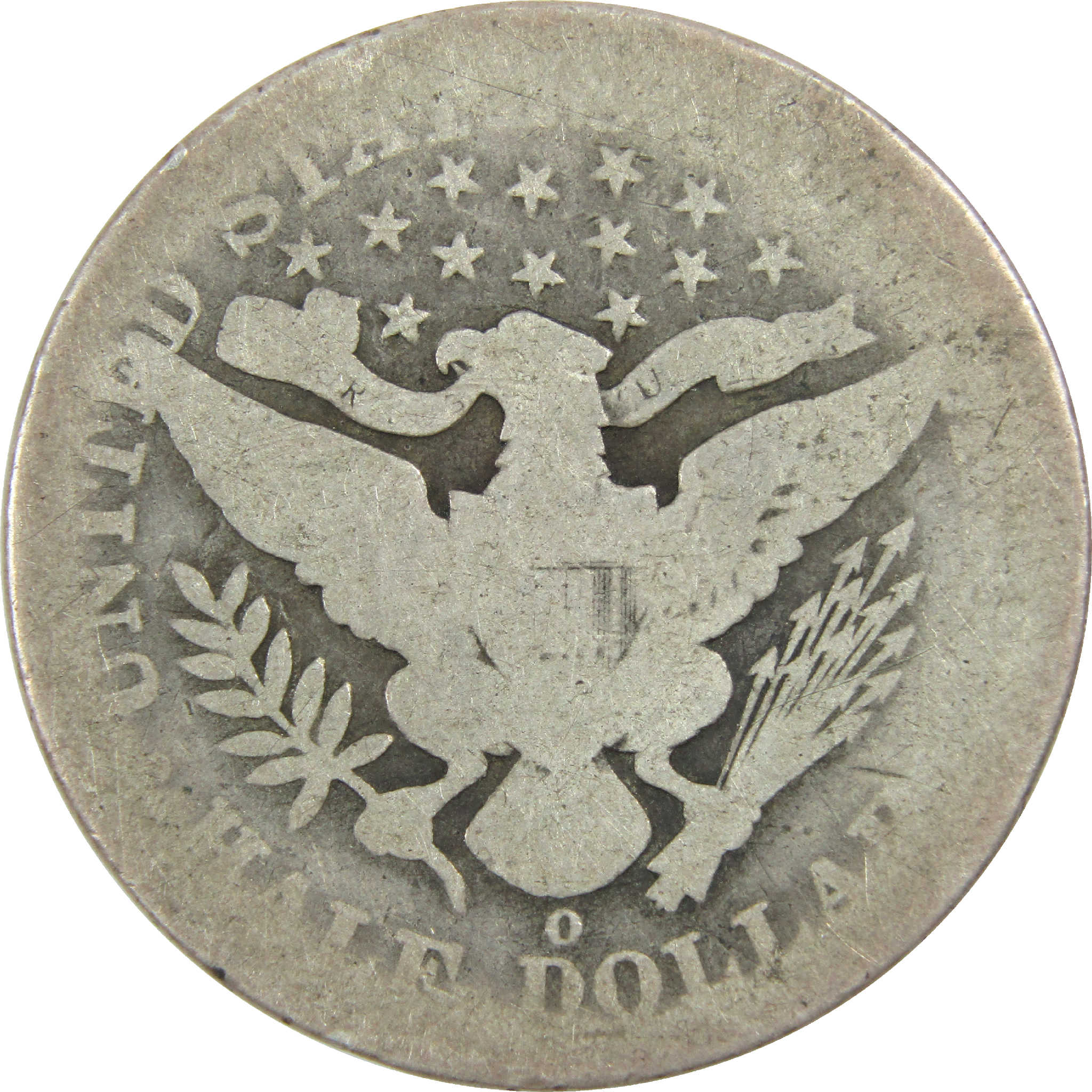 1895 O Barber Half Dollar AG About Good Silver 50c Coin SKU:I12557