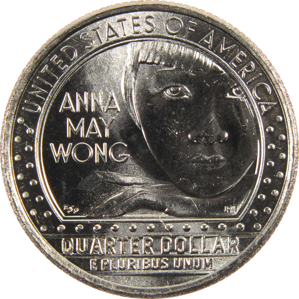 2022 D Anna May Wong American Women Quarter BU Uncirculated Clad Coin