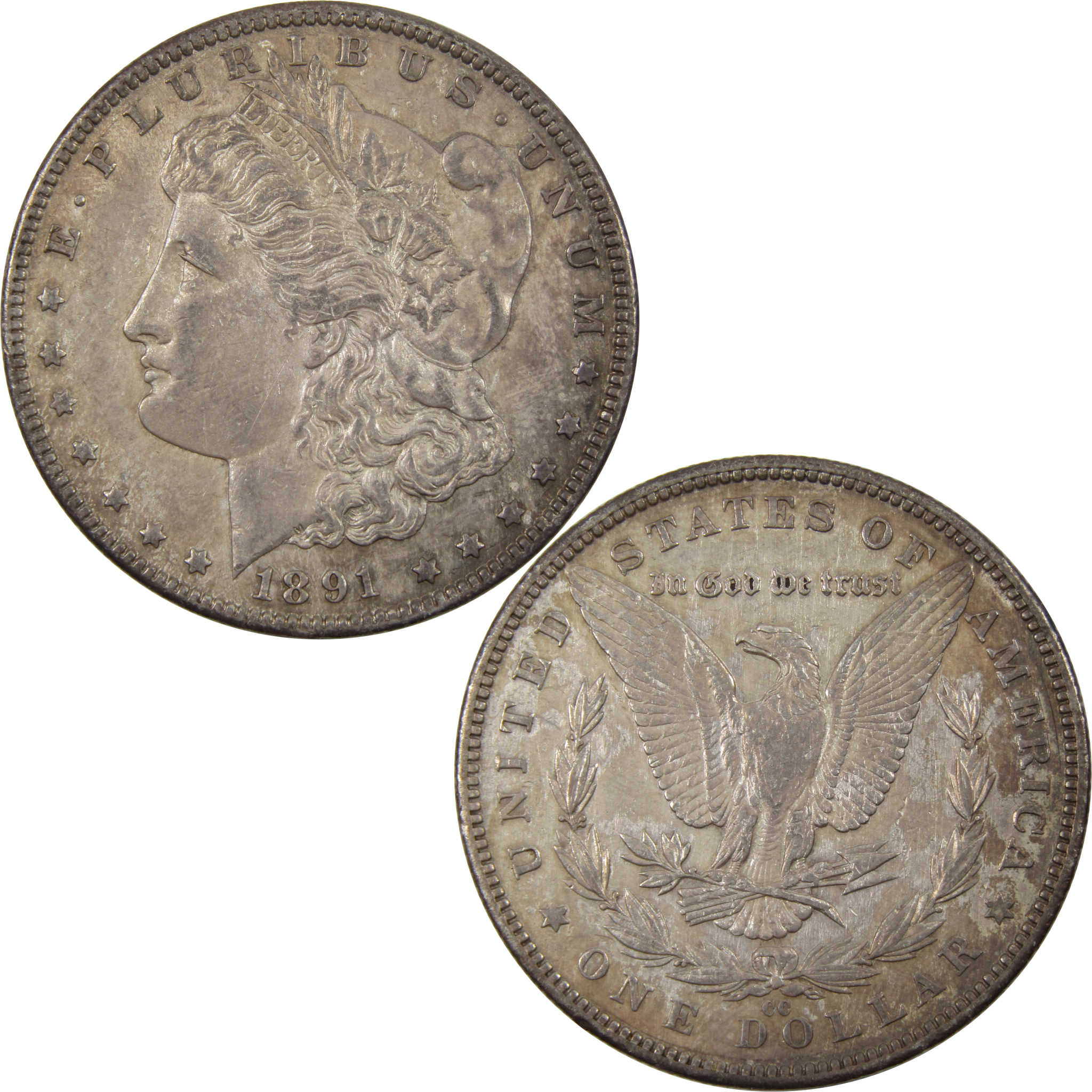 1891 CC Morgan Dollar AU About Uncirculated Details Silver SKU:I9637 - Morgan coin - Morgan silver dollar - Morgan silver dollar for sale - Profile Coins &amp; Collectibles