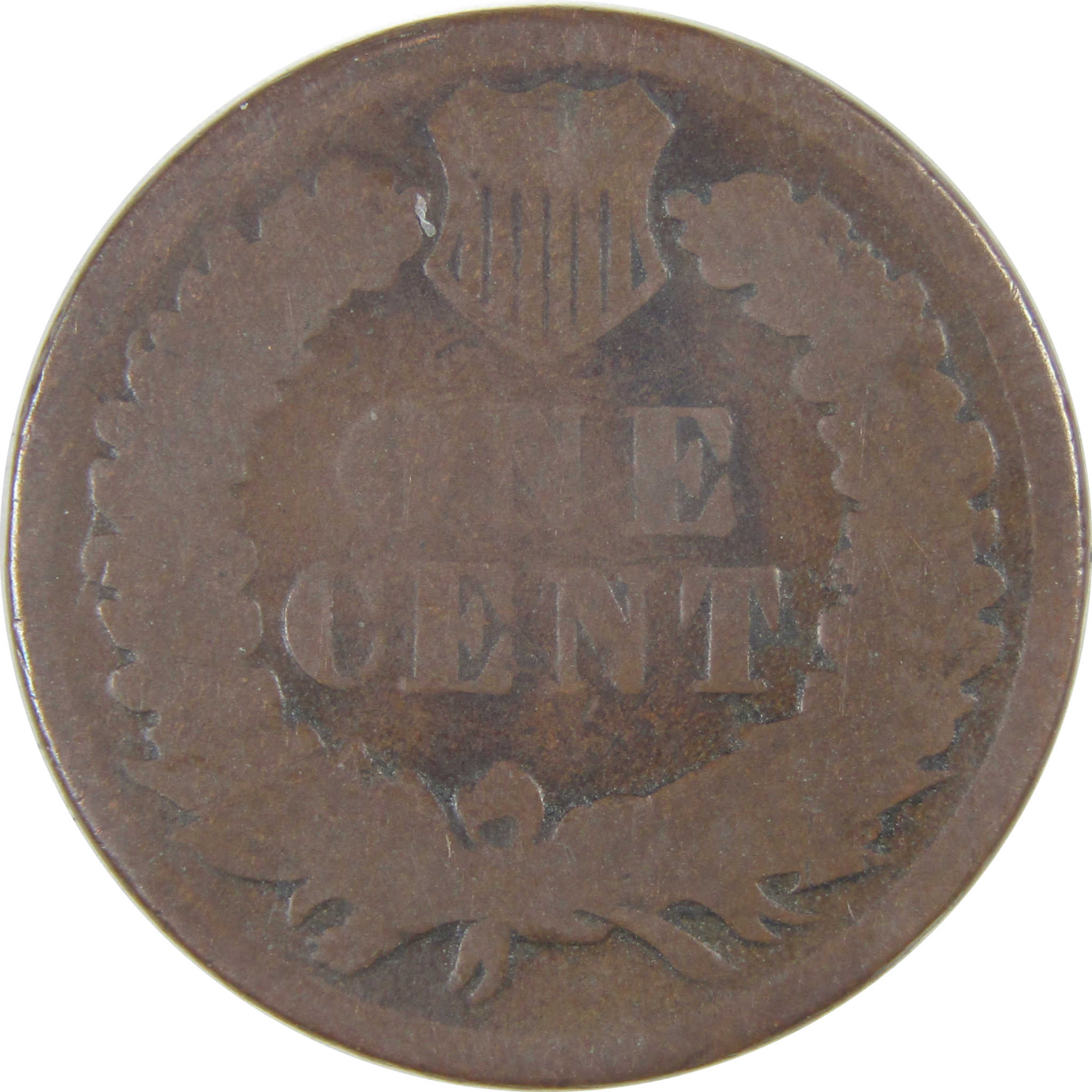 1874 Indian Head Cent AG About Good Penny 1c Coin SKU:I16789