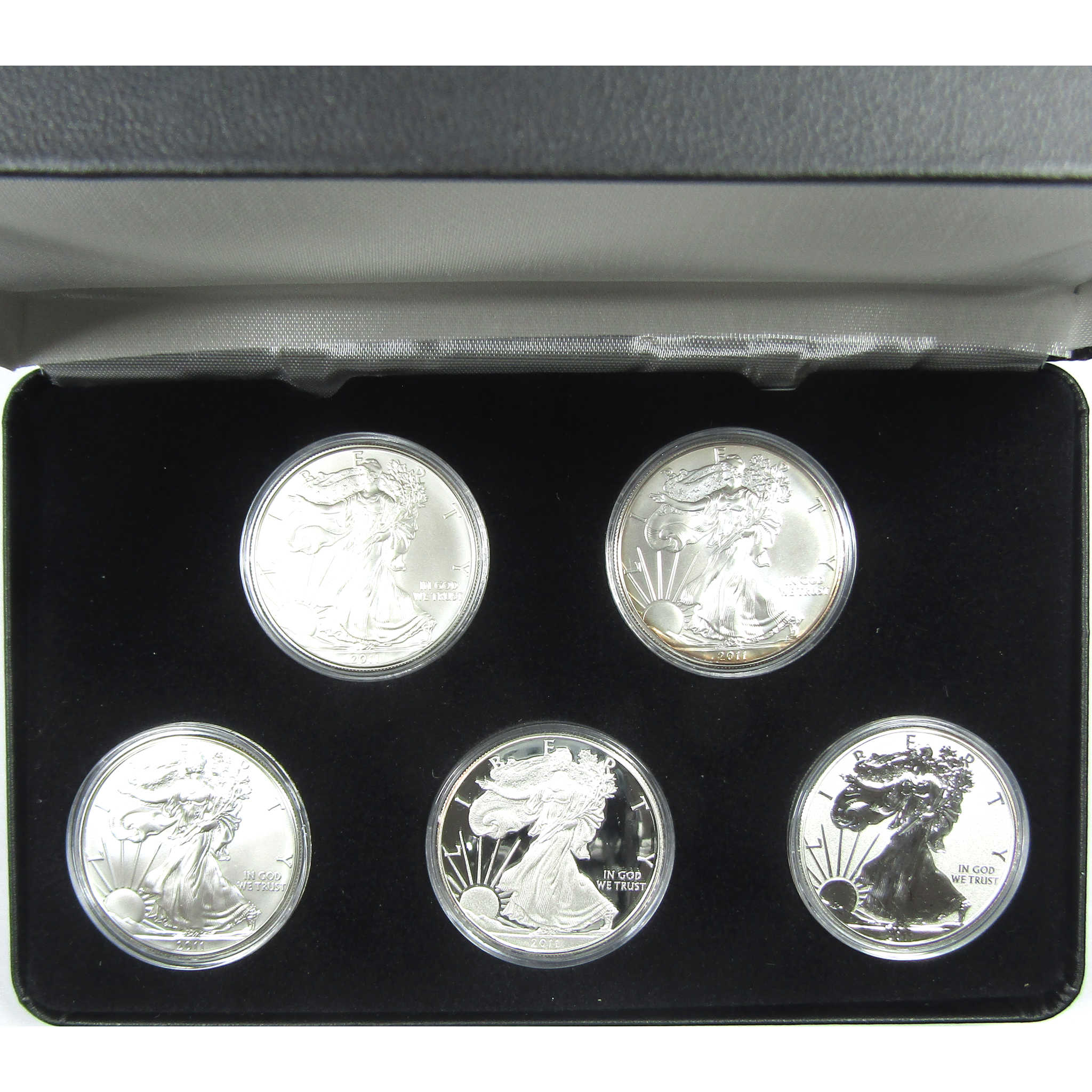 2011 American Eagle Dollar 5 Piece Set Silver Bullion SKU:CPC7073