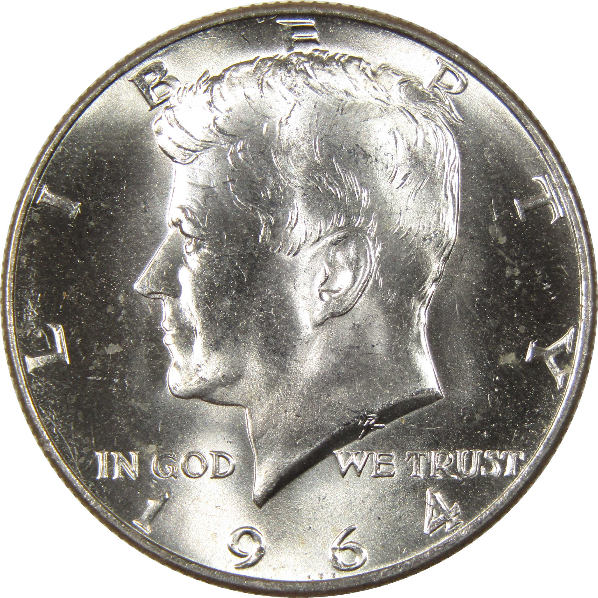 1964 D Kennedy Half Dollar Uncirculated Silver 50c Coin