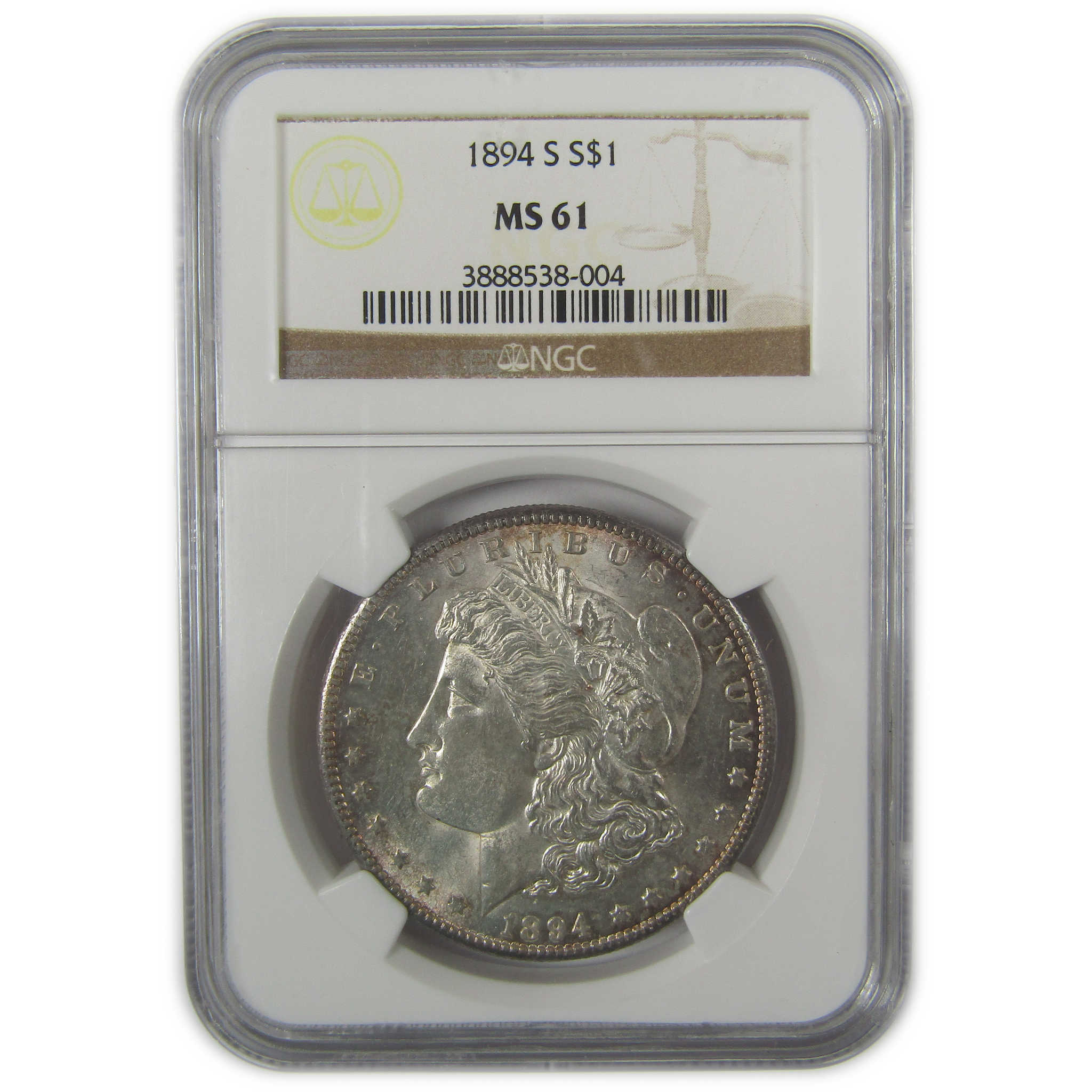 1894 S Morgan Dollar MS 61 NGC Silver Uncirculated $1 Coin SKU:I19906 - Morgan coin - Morgan silver dollar - Morgan silver dollar for sale - Profile Coins &amp; Collectibles