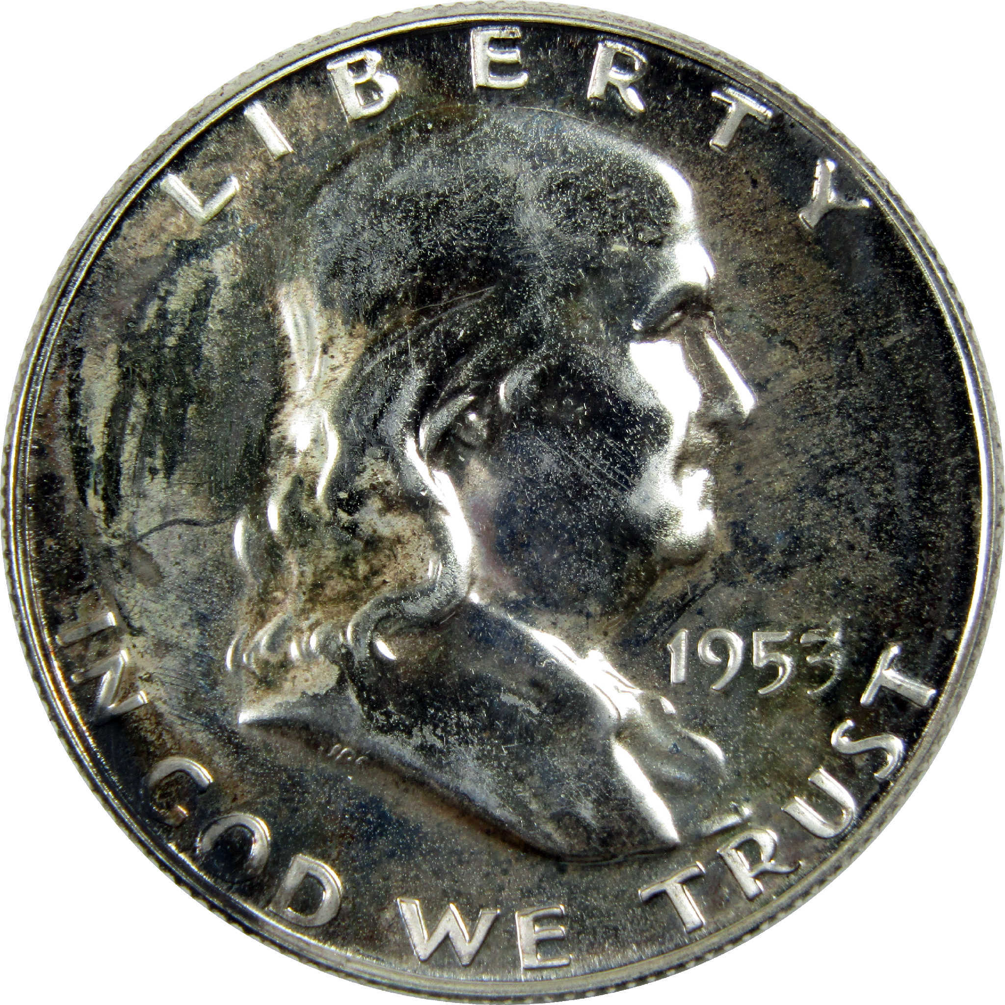 1953 Franklin Half Dollar Silver 50c Proof Coin SKU:I13537