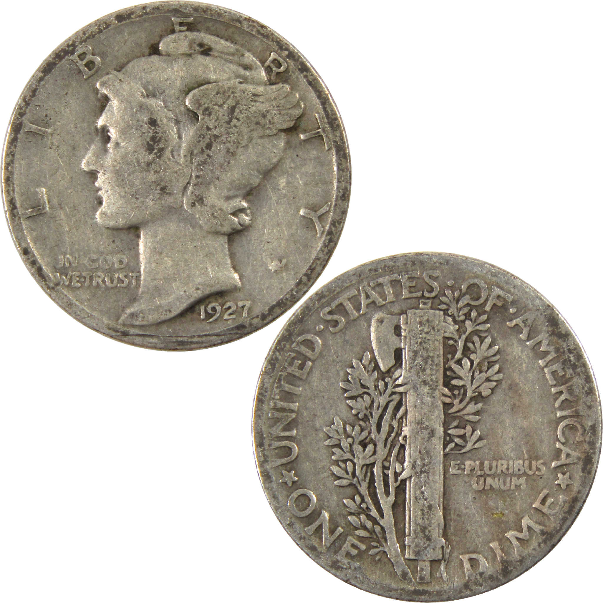 1927 Mercury Dime G Good Silver 10c Coin