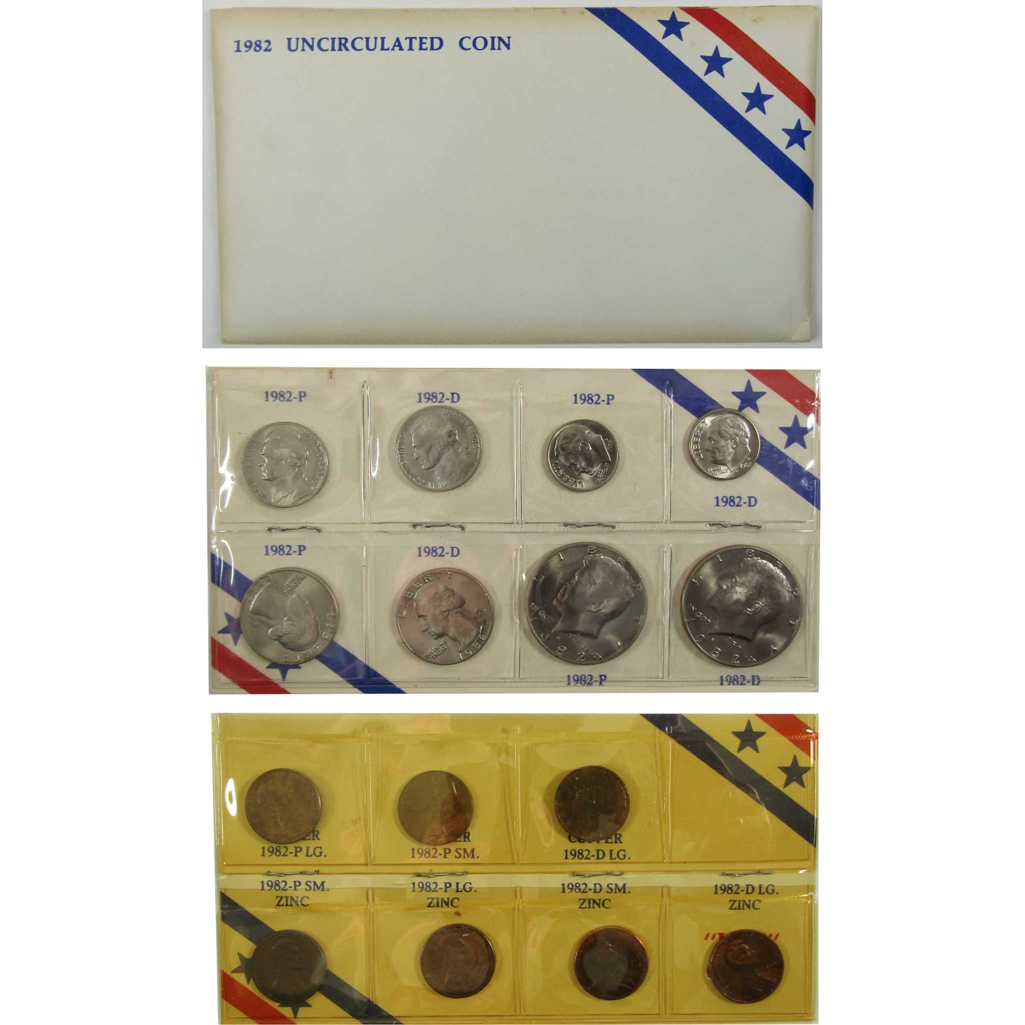 1982 P&D Unofficial 15-Coin Uncirculated Mint Set SKU:I28187