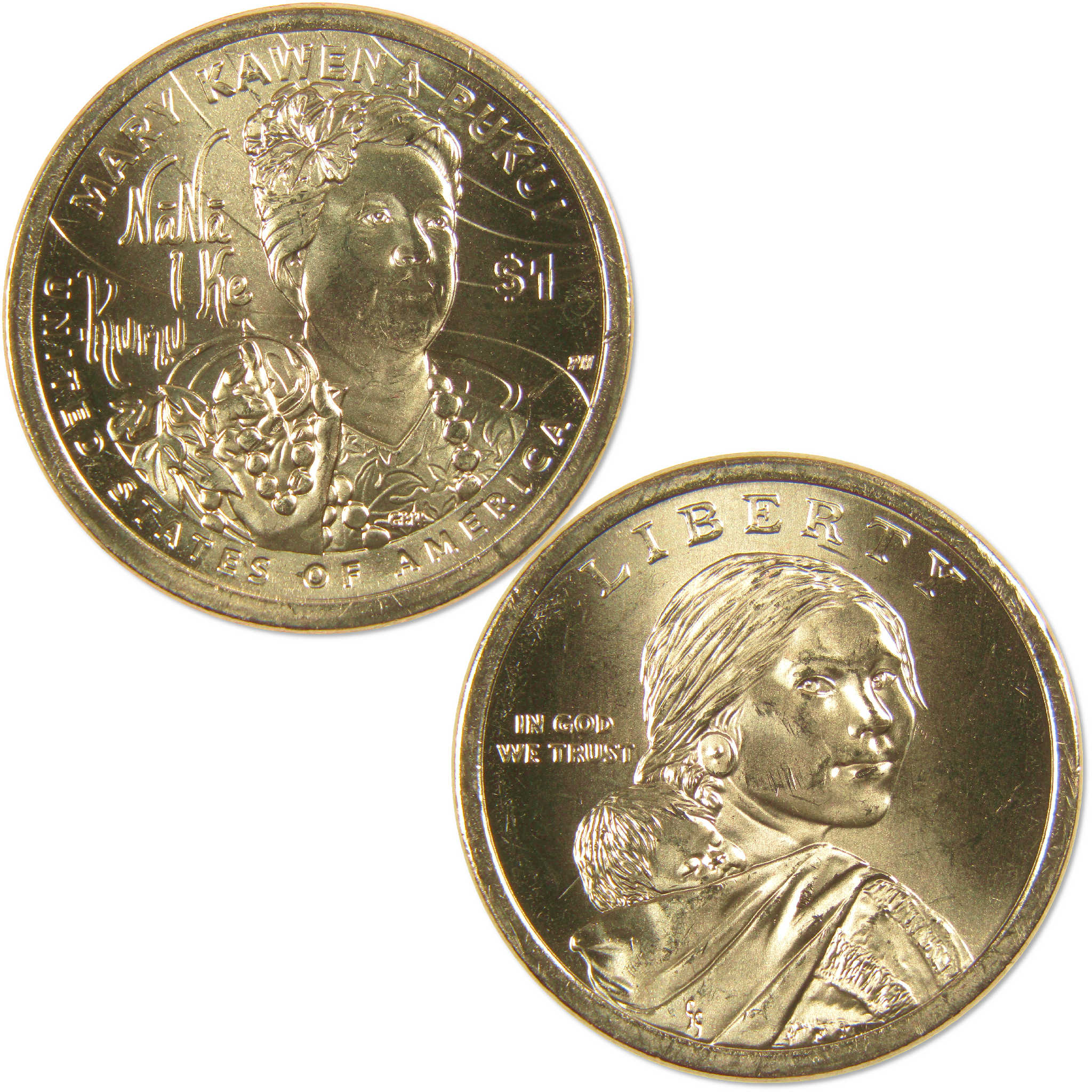 2025 P Mary Kawena Pukui Native American Dollar Uncirculated $1 Coin