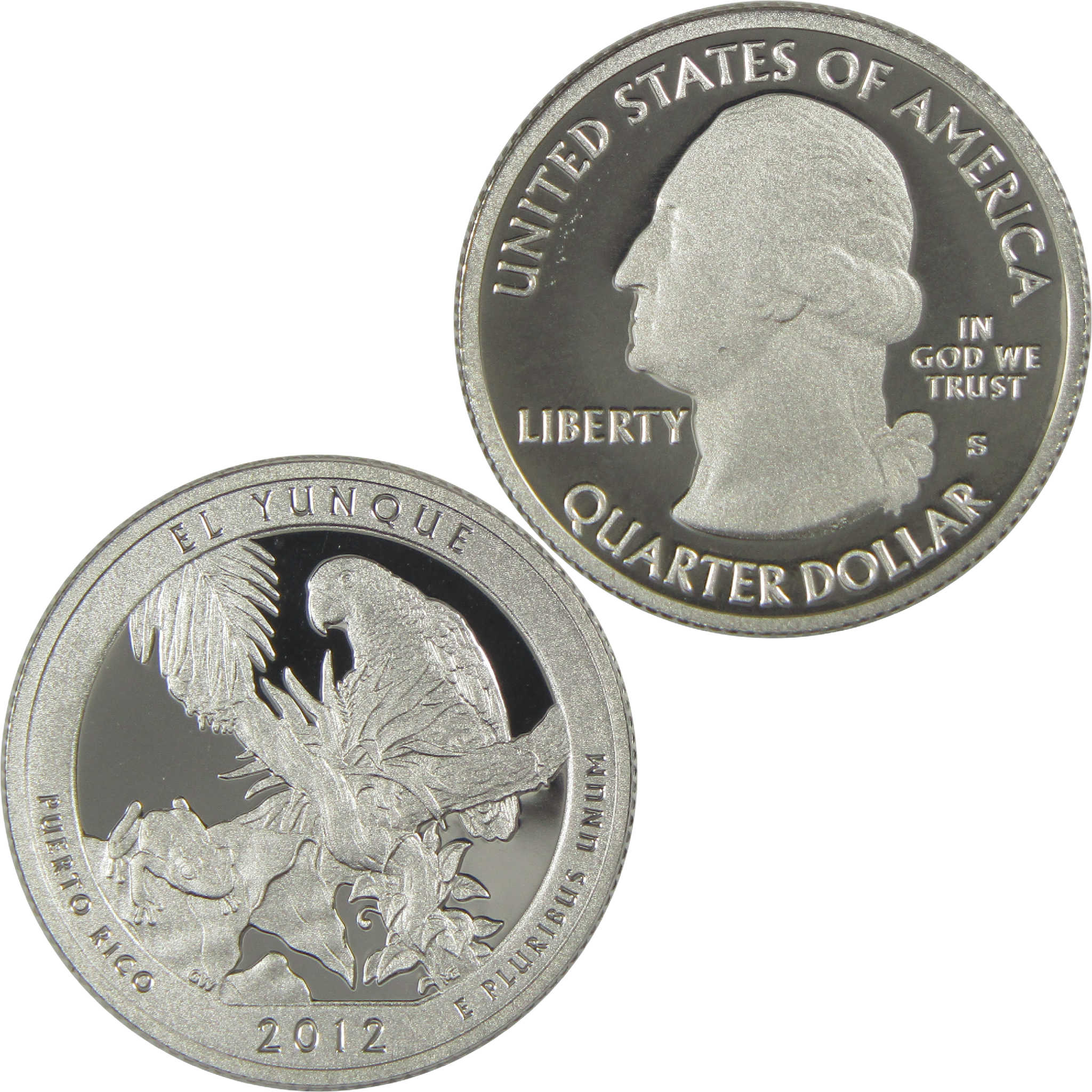 2012 S El Yunque National Forest Quarter Choice Proof Silver 25c Coin