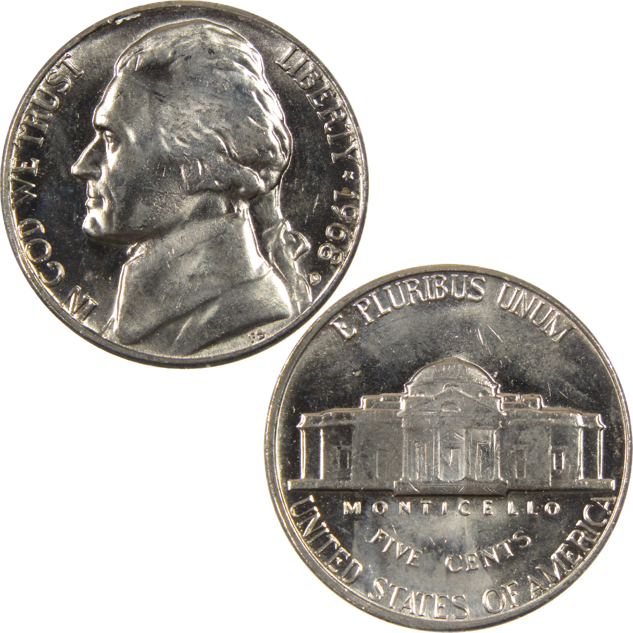 1968 D Jefferson Nickel BU Uncirculated 5c Coin