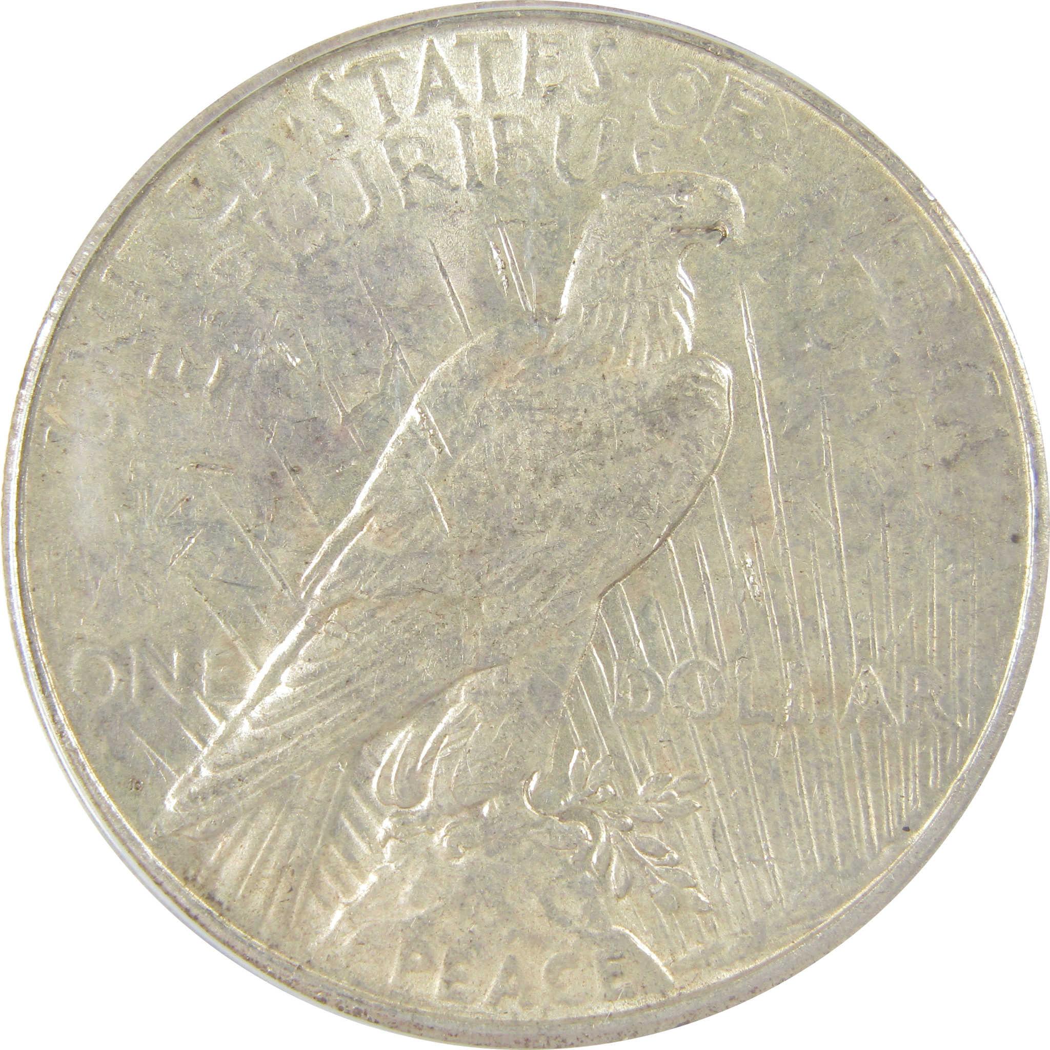 1934 D Peace Silver Dollar AU 55 ANACS $1 Coin SKU:I25077