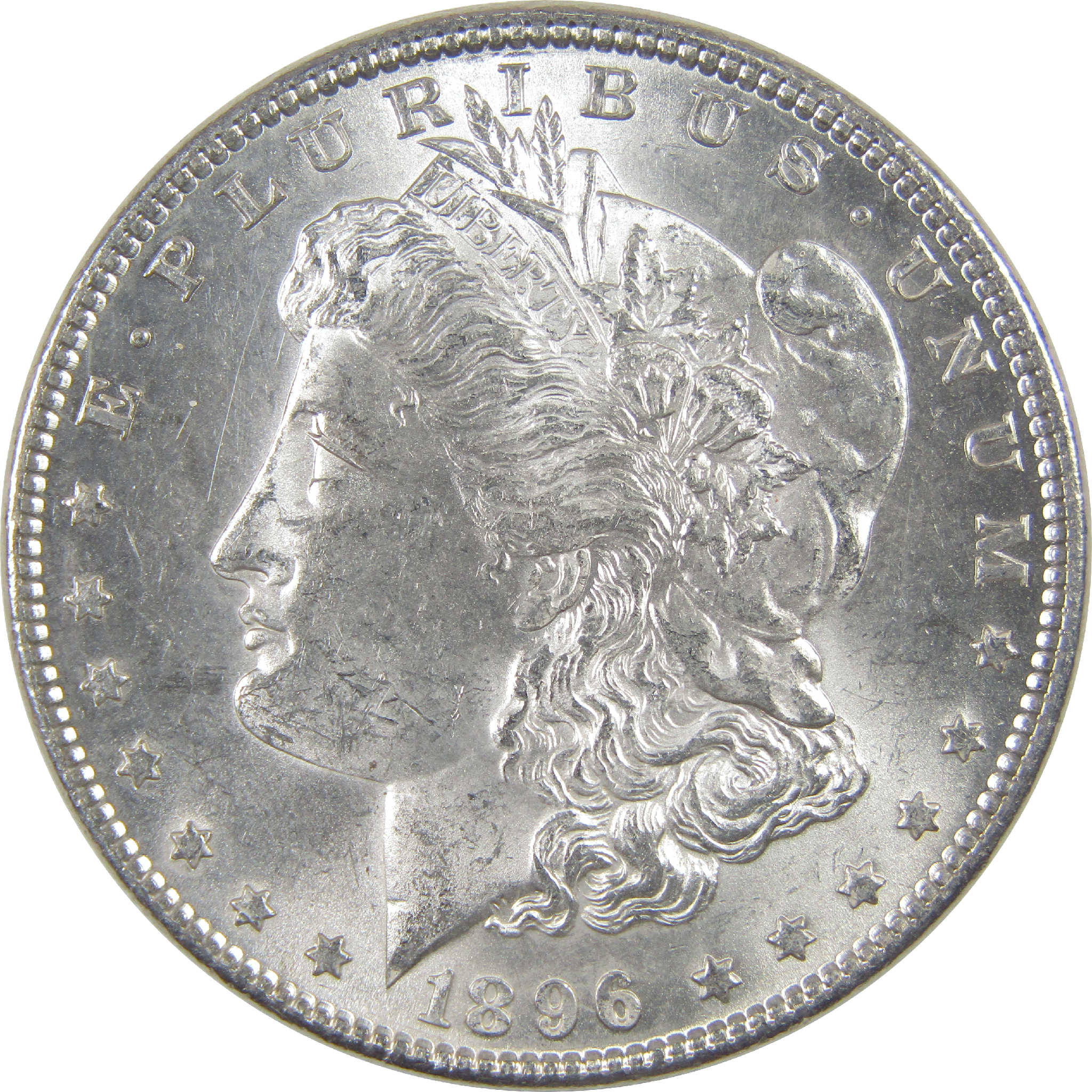 1896 Morgan Dollar Uncirculated Silver $1 Coin - Morgan coin - Morgan silver dollar - Morgan silver dollar for sale - Profile Coins &amp; Collectibles