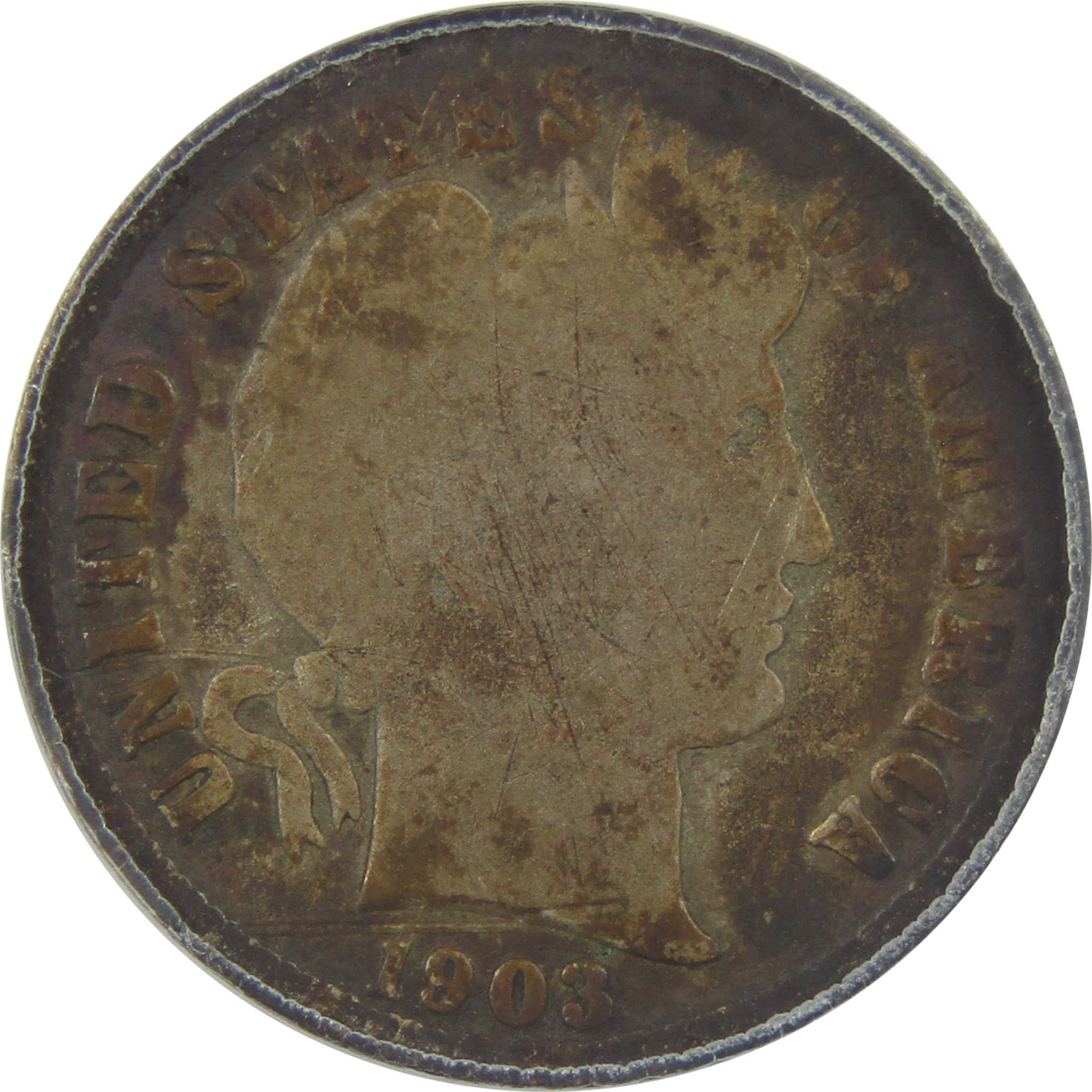 1903 S Barber Dime G 6 Details ANACS Silver 10c Coin SKU:I22326