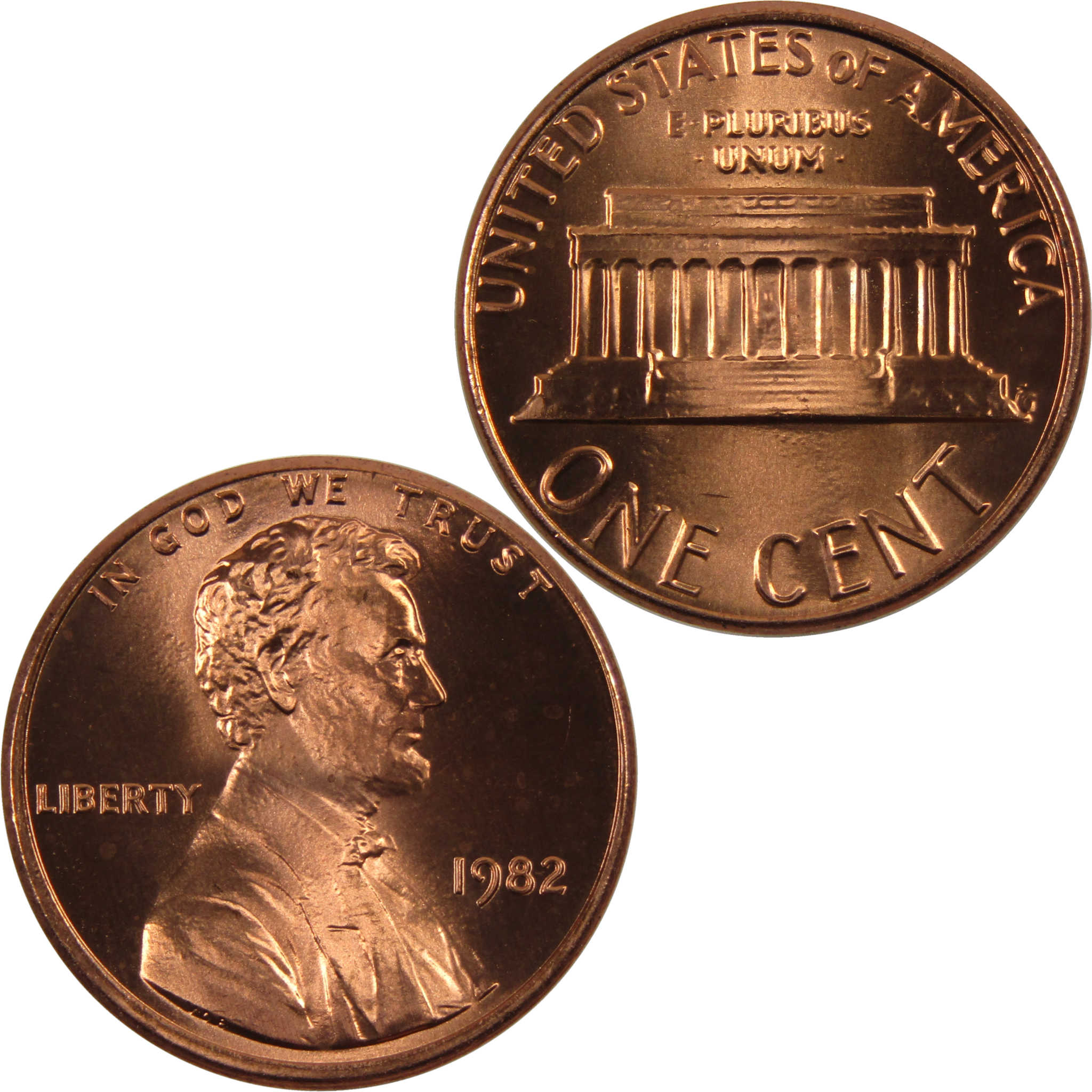 1982 Small Date Lincoln Memorial Cent BU Uncirculated Penny 1c Coin