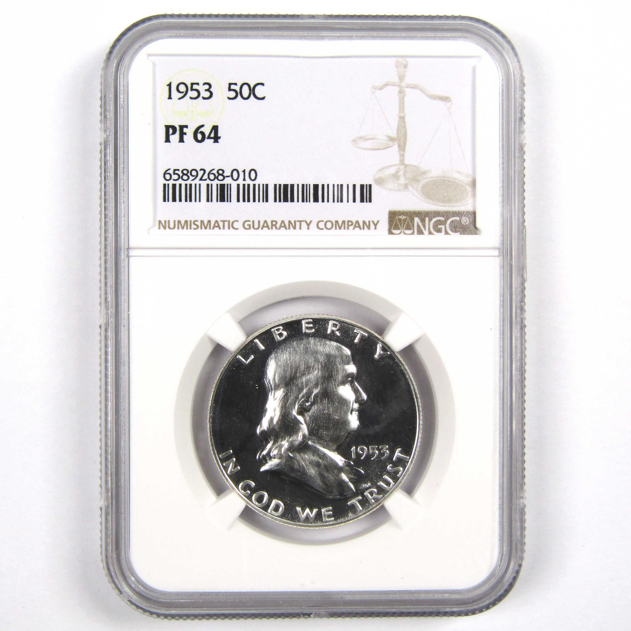 1953 Franklin Half Dollar PF 64 NGC 90% Silver 50c Proof SKU:I7932