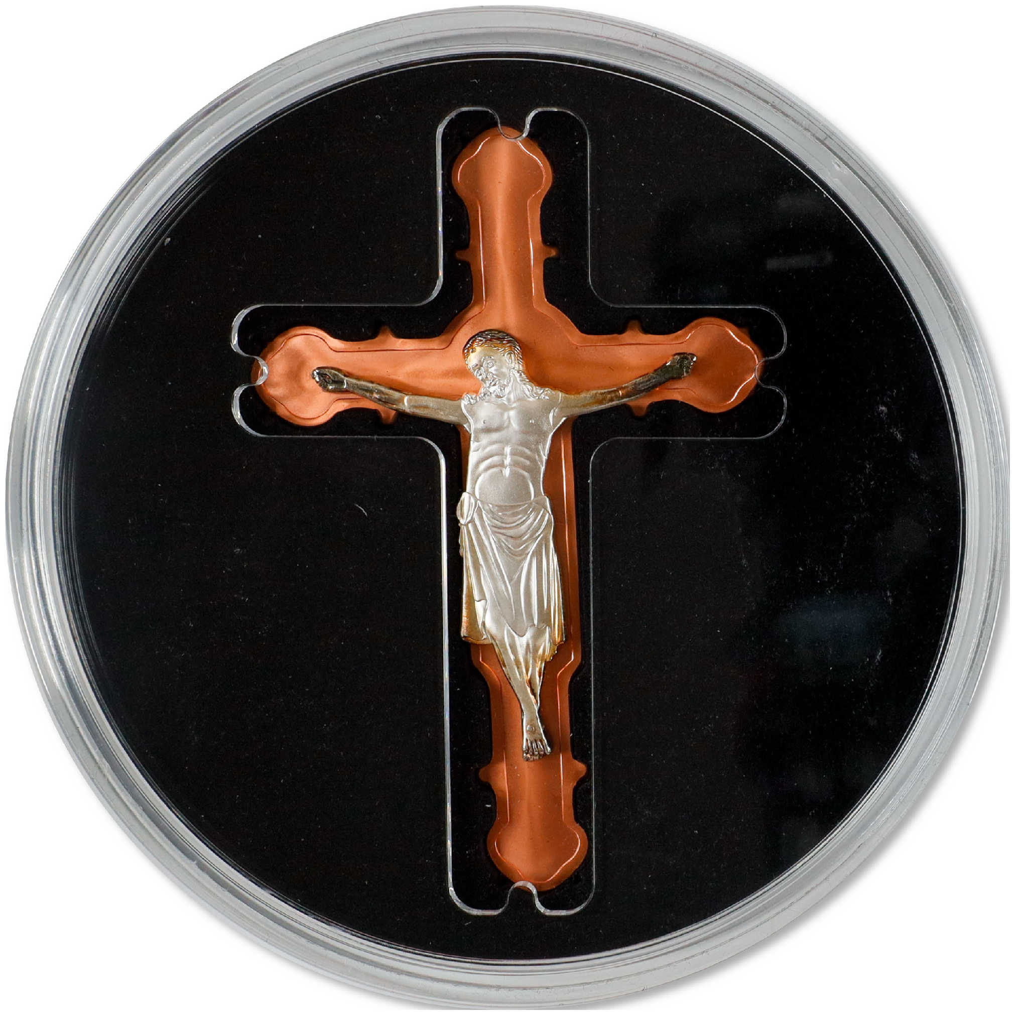 Crucifix of the Church of Mary Cross-Shaped Coin 2023 Cameroon COA