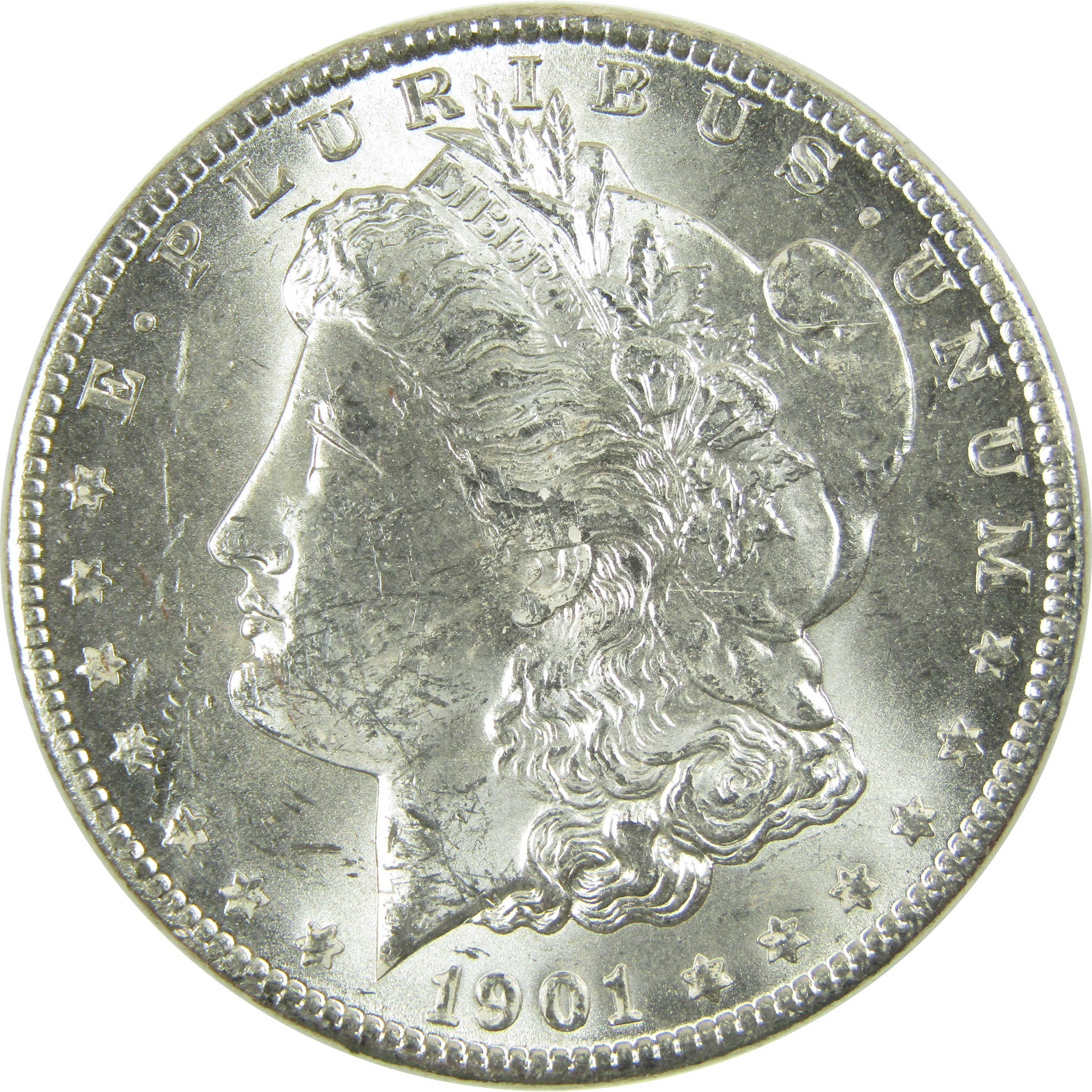 1901 O Morgan Silver Dollar Uncirculated Mint State $1 Coin SKU:I28385