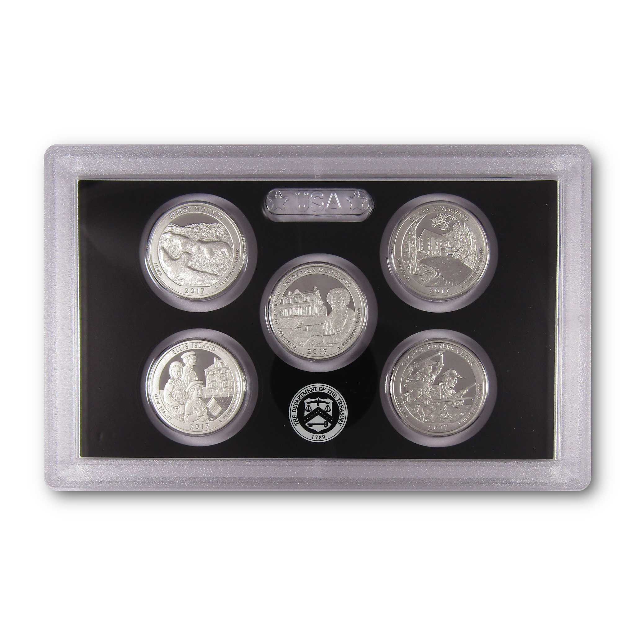 2017 America the Beautiful Quarter Silver Proof Set U.S. Mint OGP COA