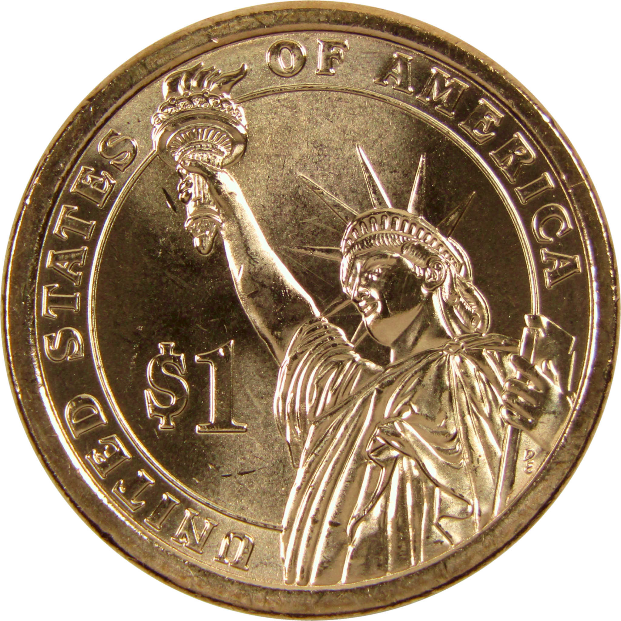 2009 D John Tyler Presidential Dollar BU Uncirculated $1 Coin
