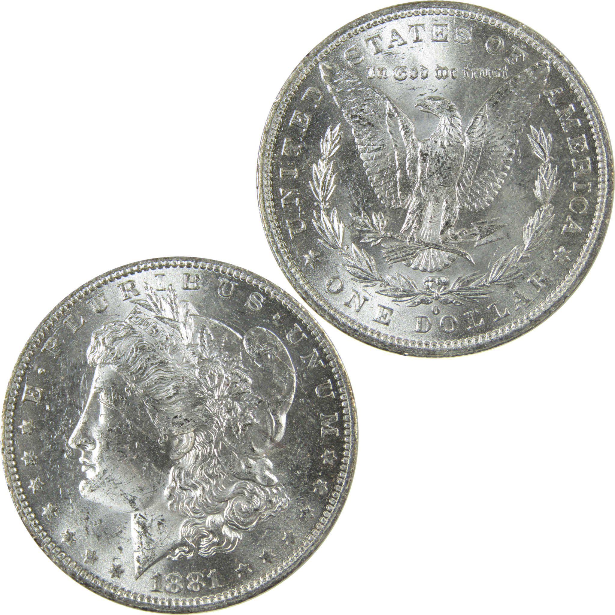 1881 O Morgan Silver Dollar Uncirculated Mint State $1 Coin SKU:I27682