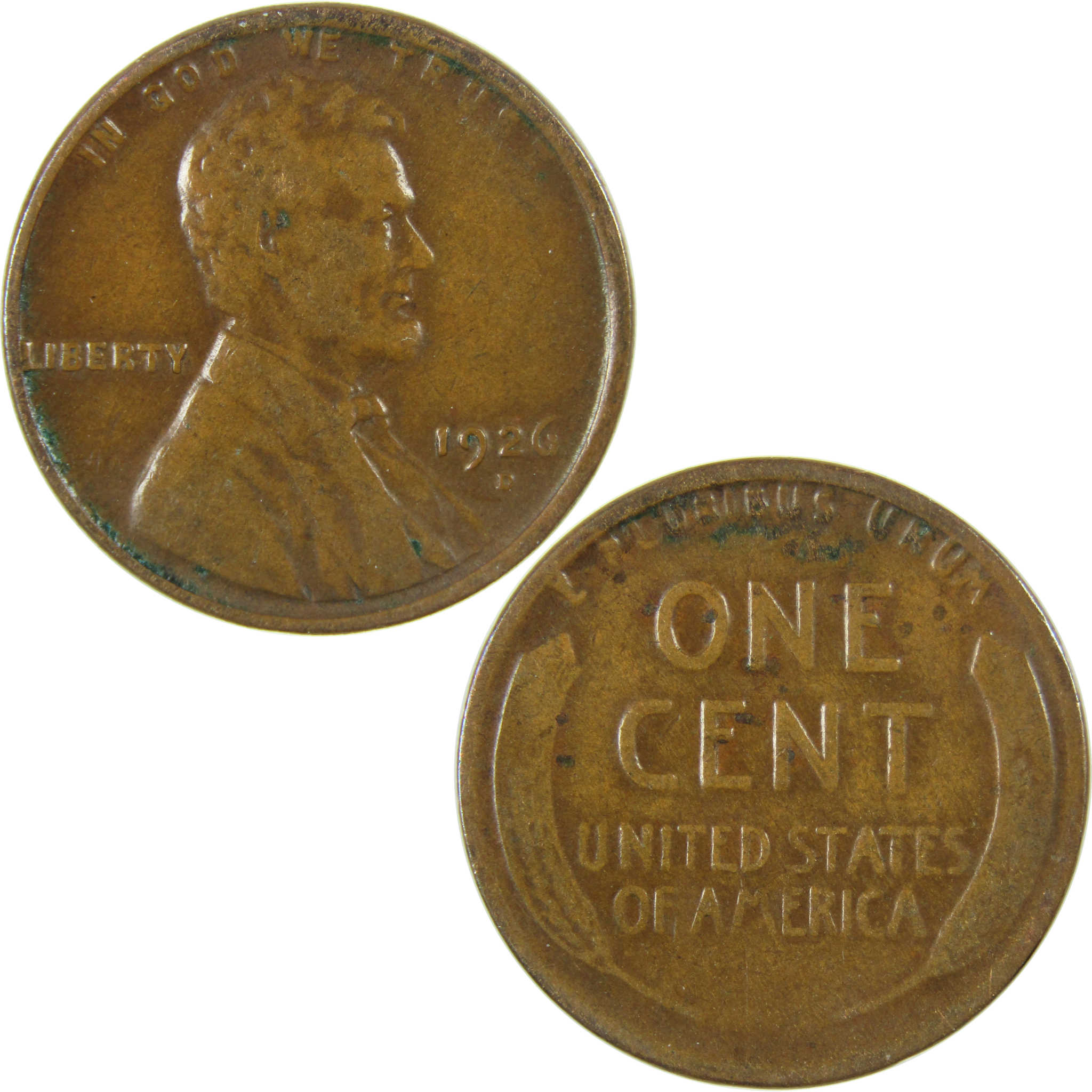1926 D Lincoln Wheat Cent G Good Penny 1c Coin SKU:I27188