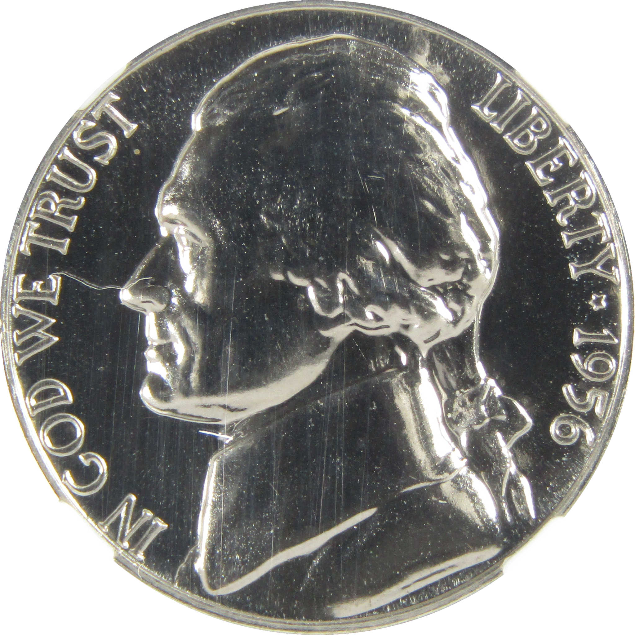 1956 Jefferson Nickel PF 68 NGC Proof 5c Coin Collectible SKU:I27372