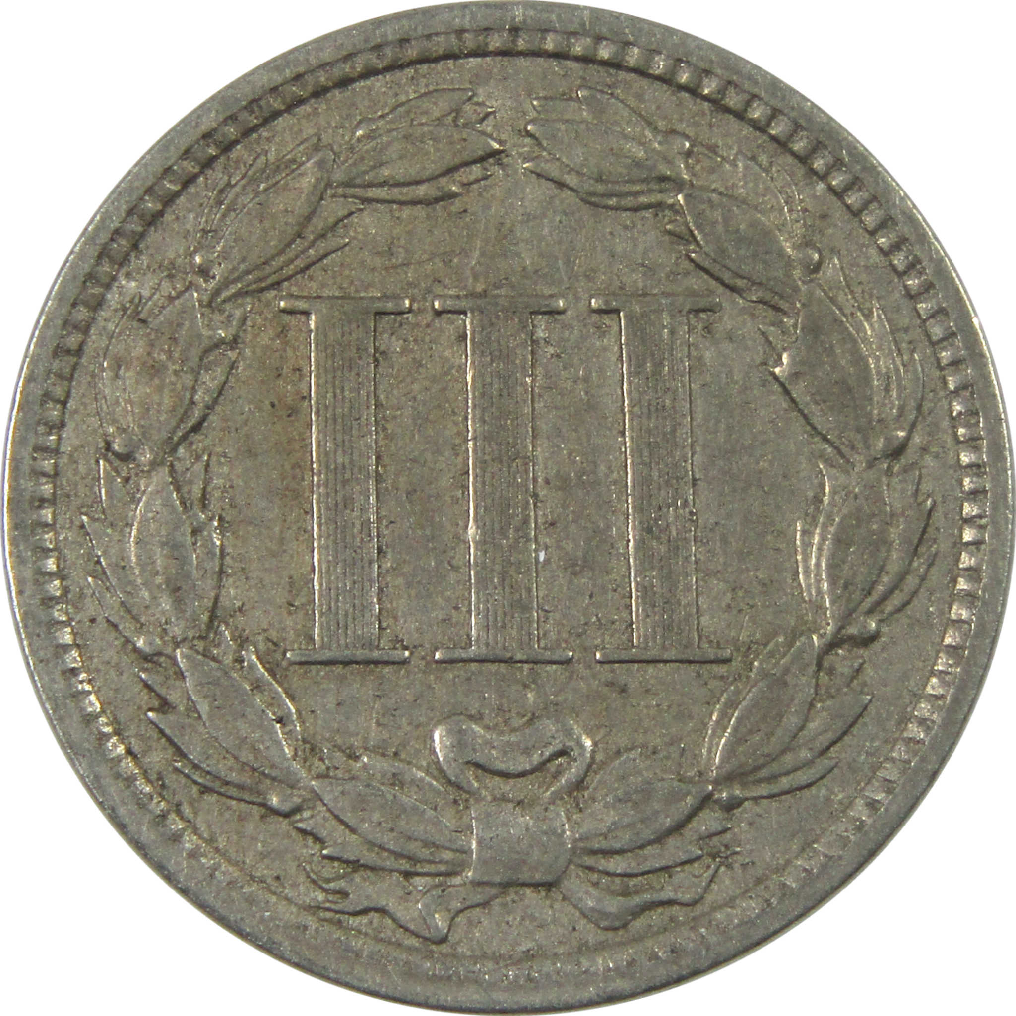 1881 Nickel Three Cent Piece F Fine 3c Coin SKU:I14680