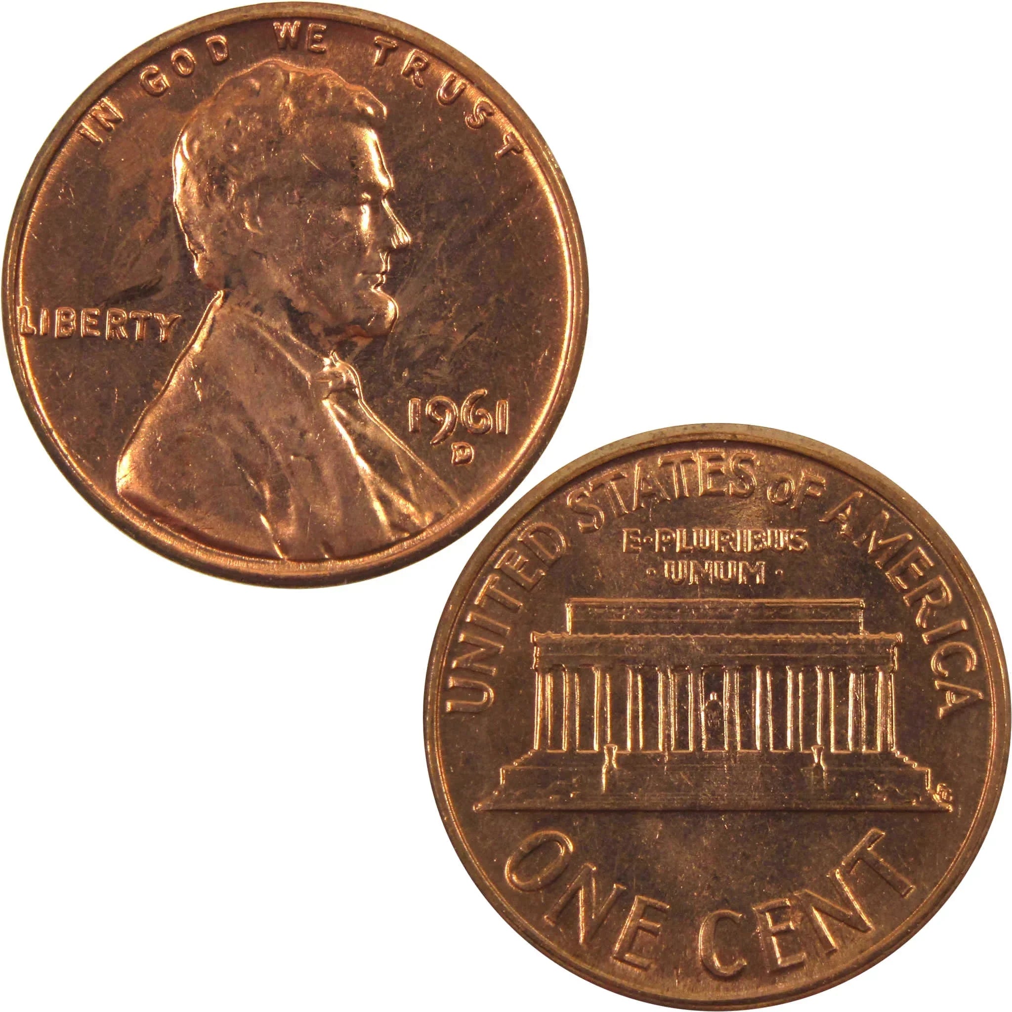 UFOシリーズ 1オンス 銅貨　33種　コンプリート 1961 D Lincoln Memorial Cent BU Uncirculated Penny 1c Coin