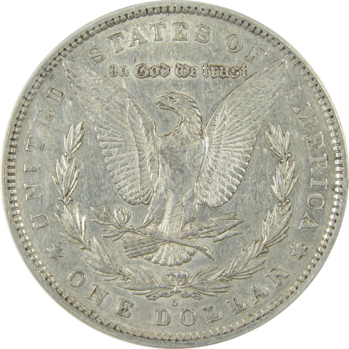 1880 O Micro O Morgan Silver Dollar AU 50 Details ANACS SKU:I28567