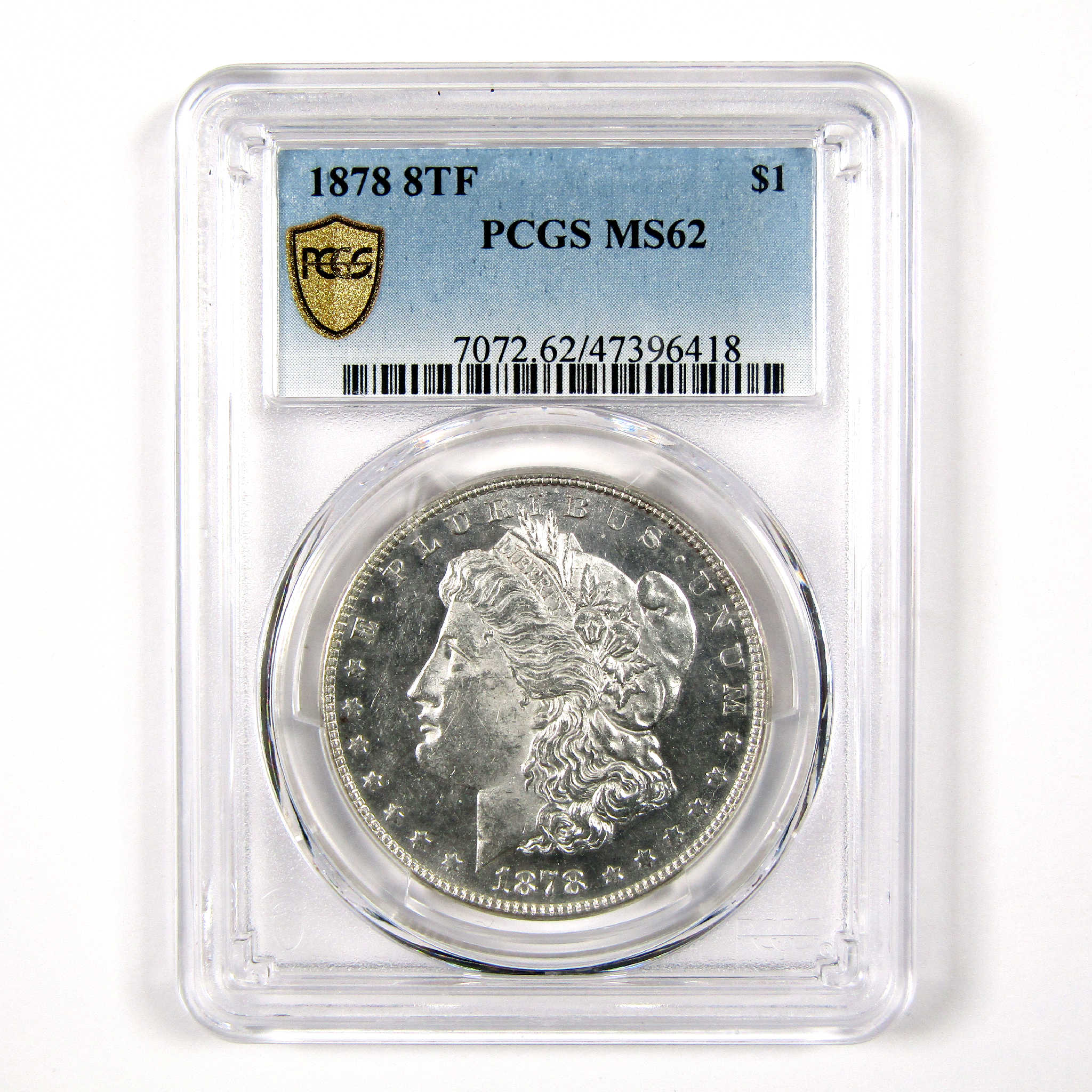 1878 8TF Morgan Dollar MS 62 PCGS Silver $1 Uncirculated SKU:I11340 - Morgan coin - Morgan silver dollar - Morgan silver dollar for sale - Profile Coins &amp; Collectibles