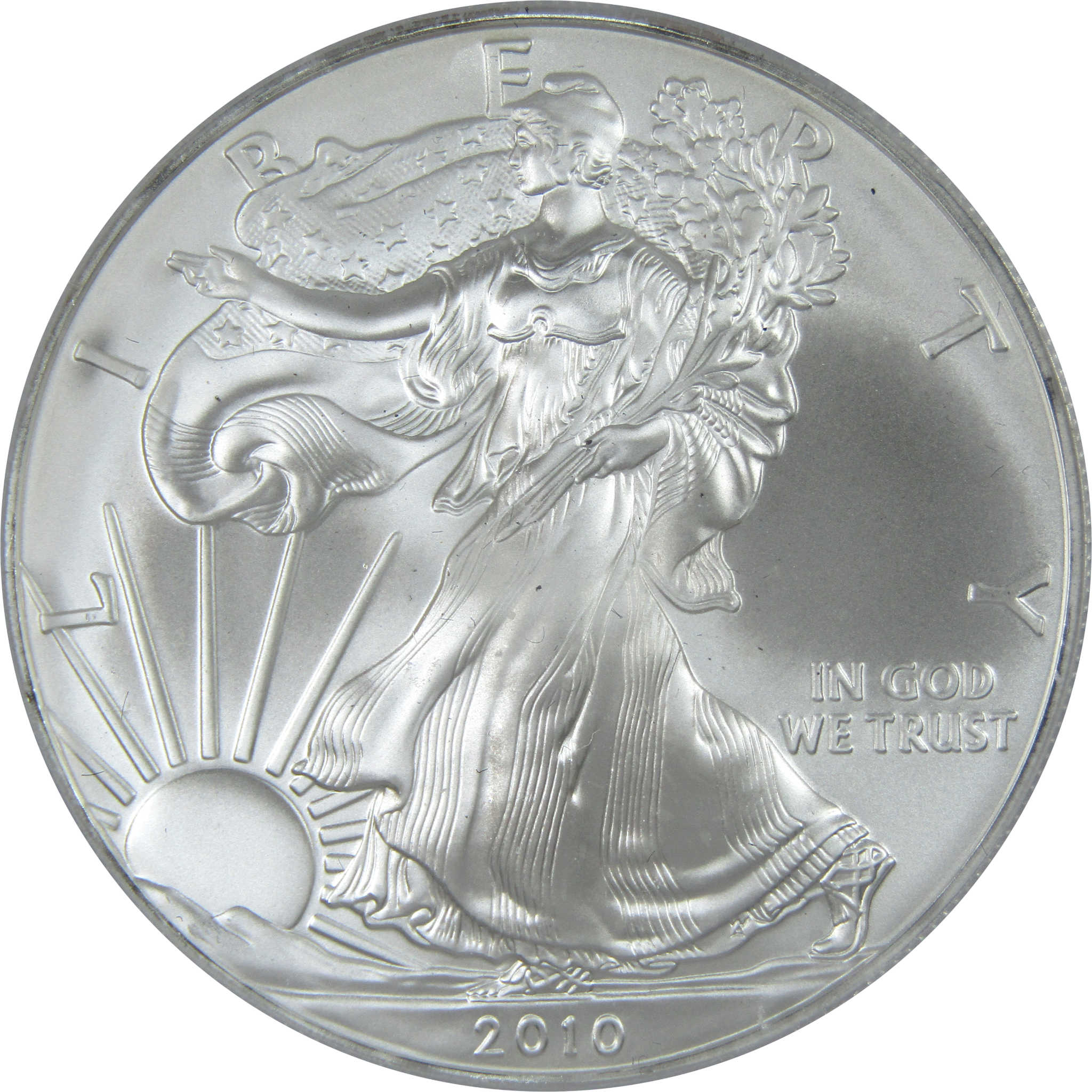 2010 American Silver Eagle MS 70 ICG $1 First Day SKU:CPC8028