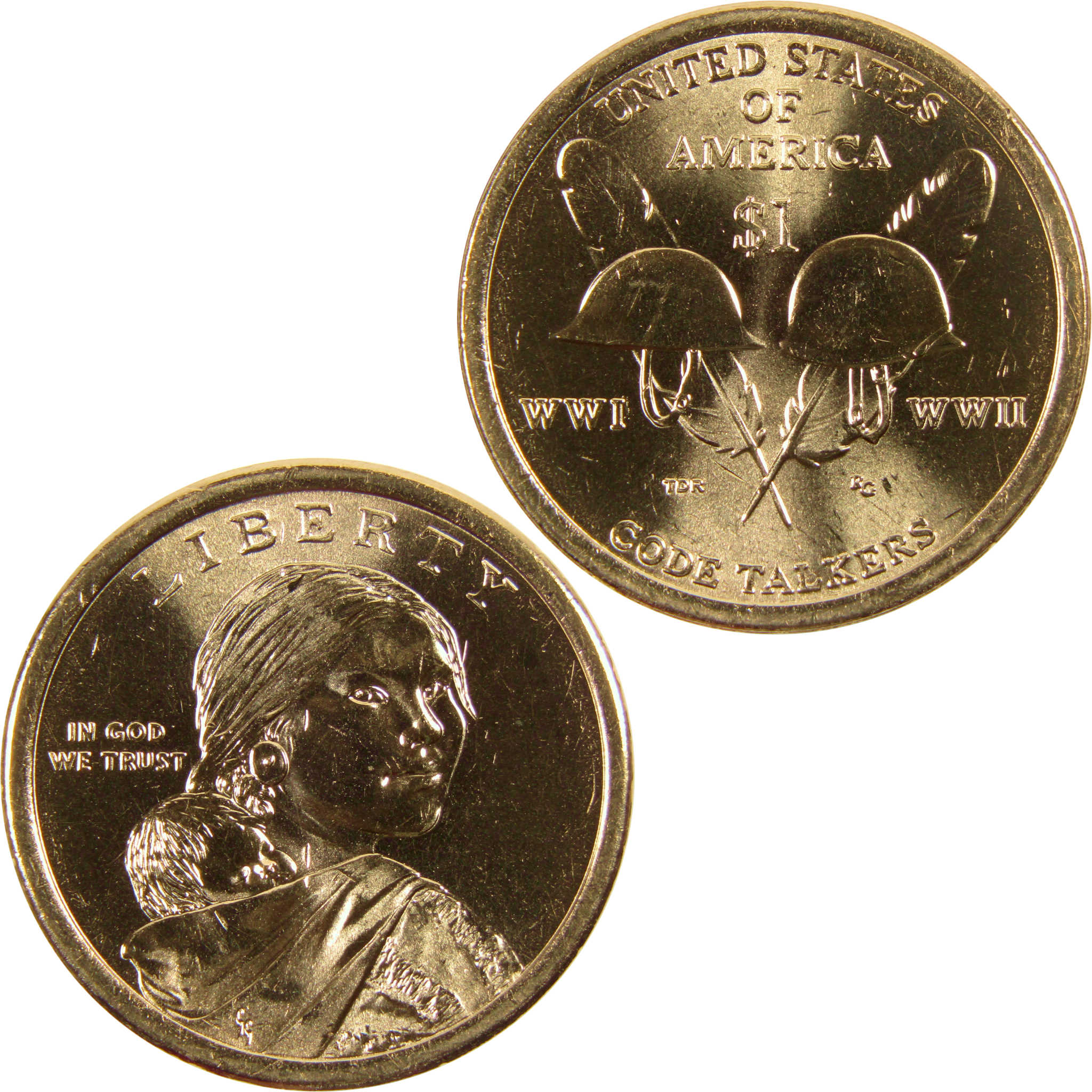 2016 D Code Talkers Native American Dollar BU Uncirculated $1 Coin