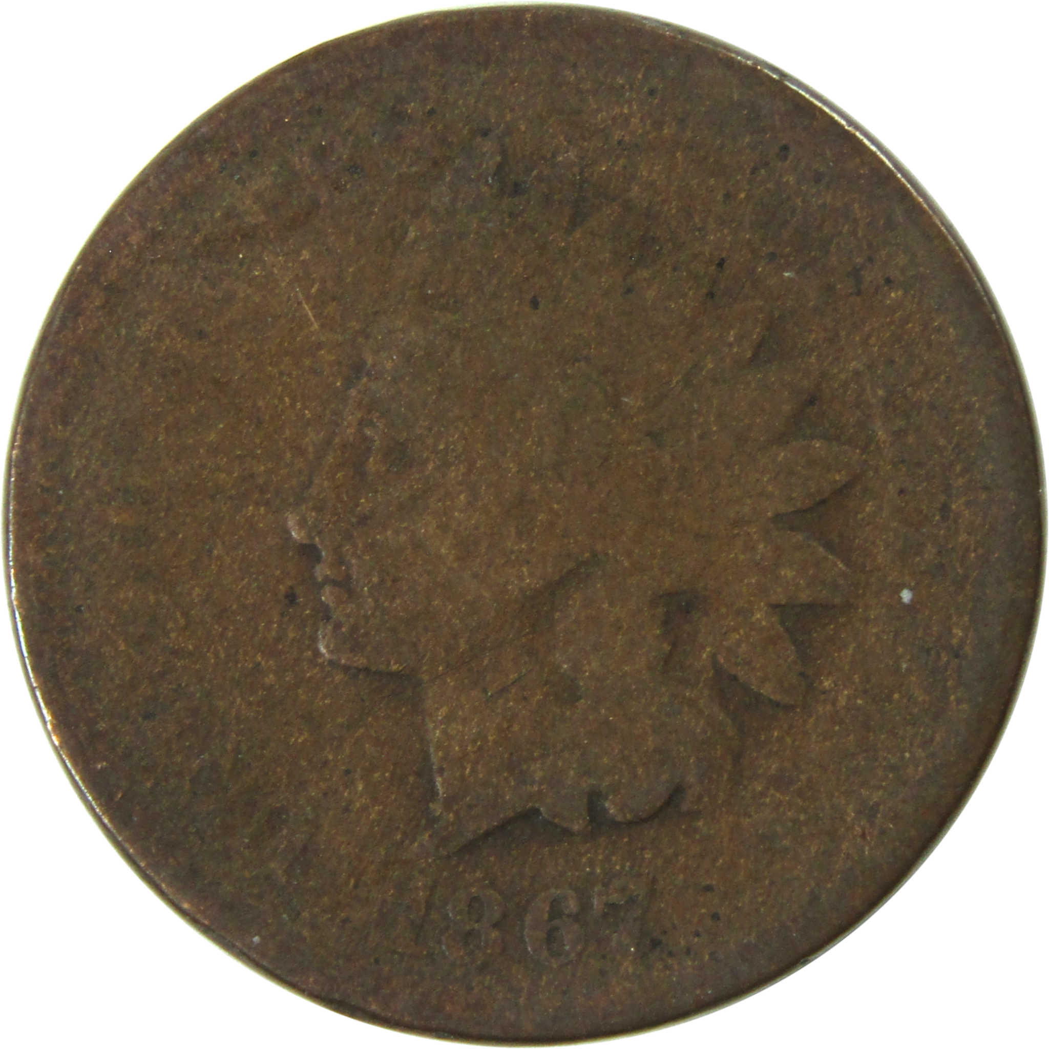 1867 Indian Head Cent AG About Good Penny 1c Coin SKU:I13320