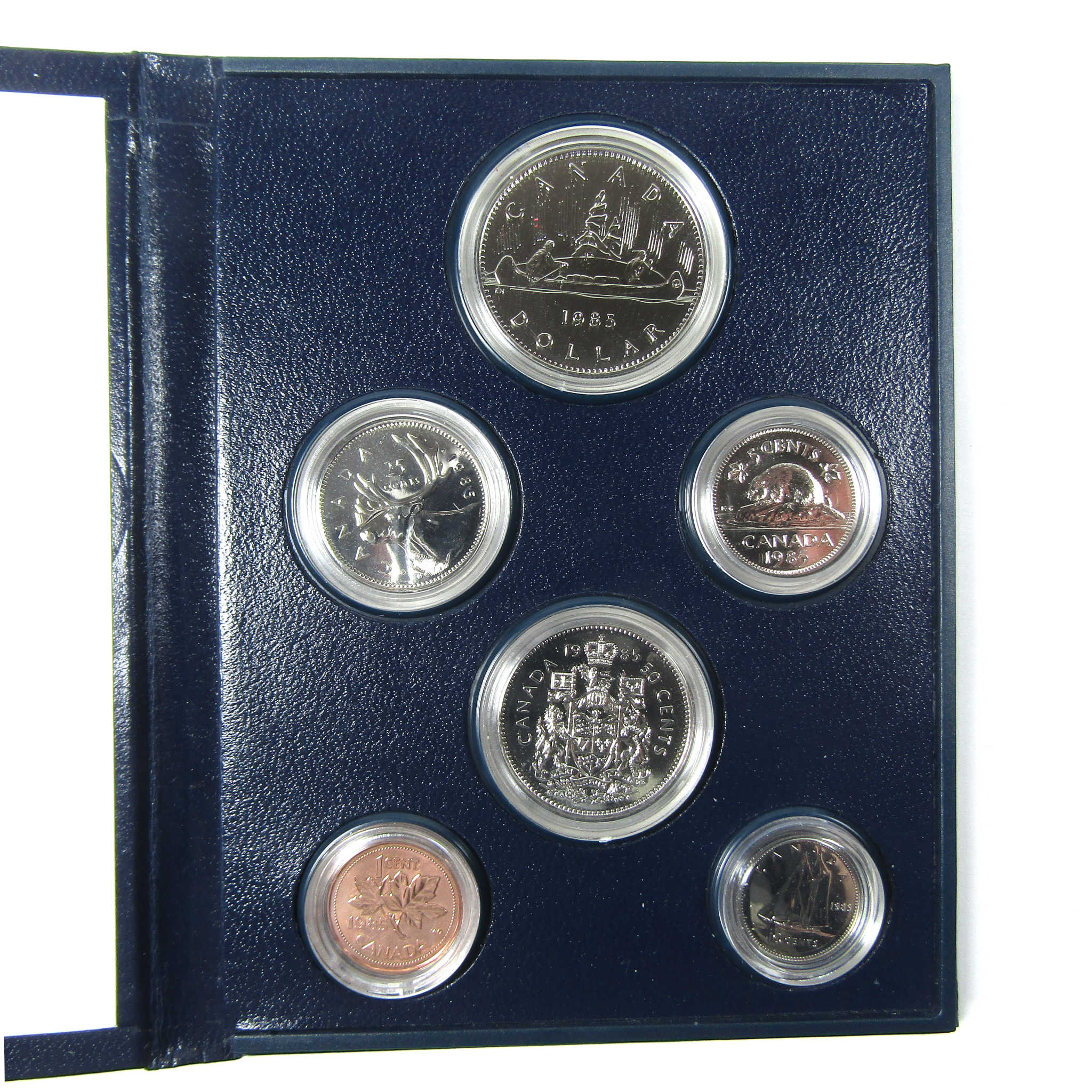 1985 Royal Canadian Mint Specimen Set Collectible OGP SKU:CPC4658