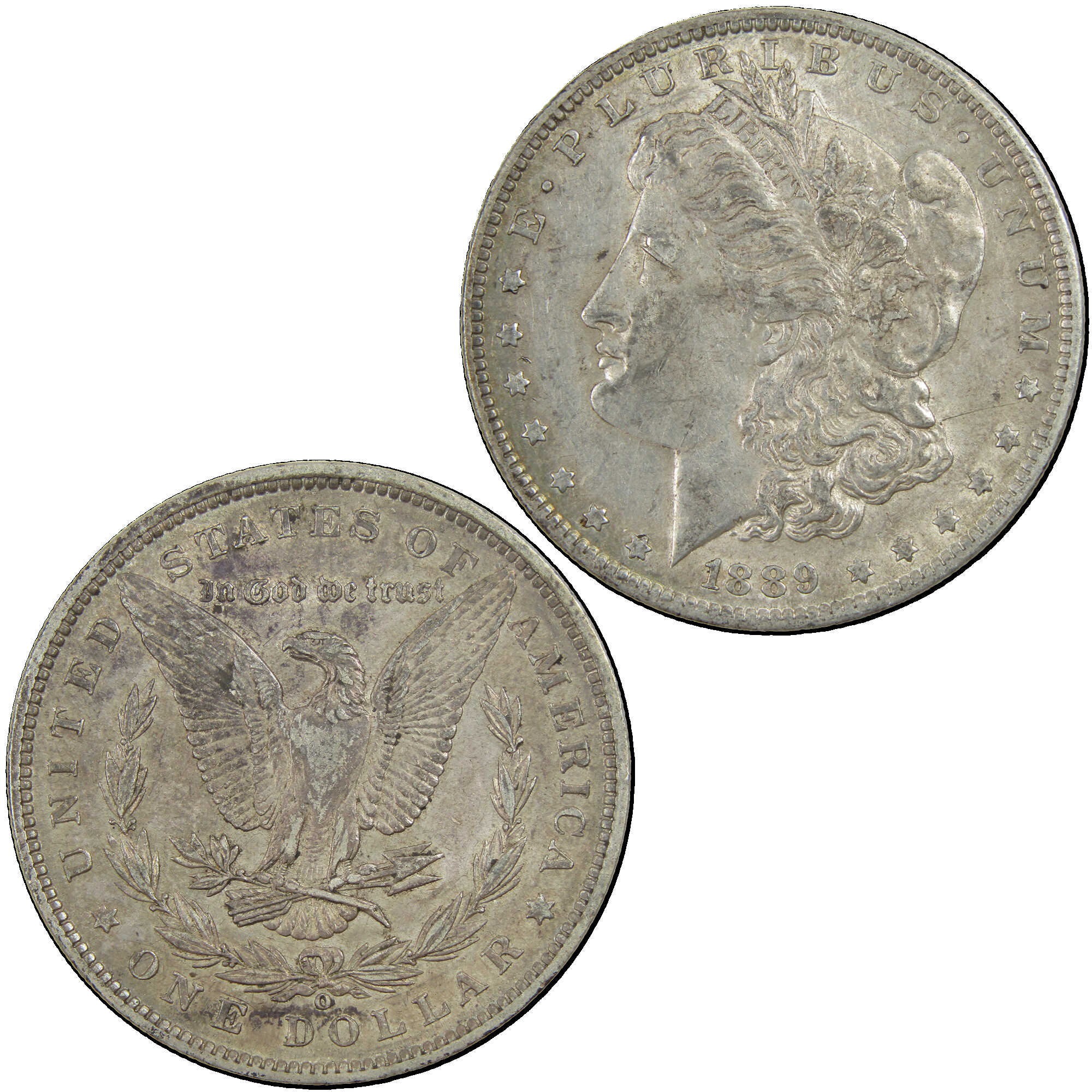 1889 O Morgan Dollar AU About Uncirculated Silver $1 Coin SKU:I12940 - Morgan coin - Morgan silver dollar - Morgan silver dollar for sale - Profile Coins &amp; Collectibles