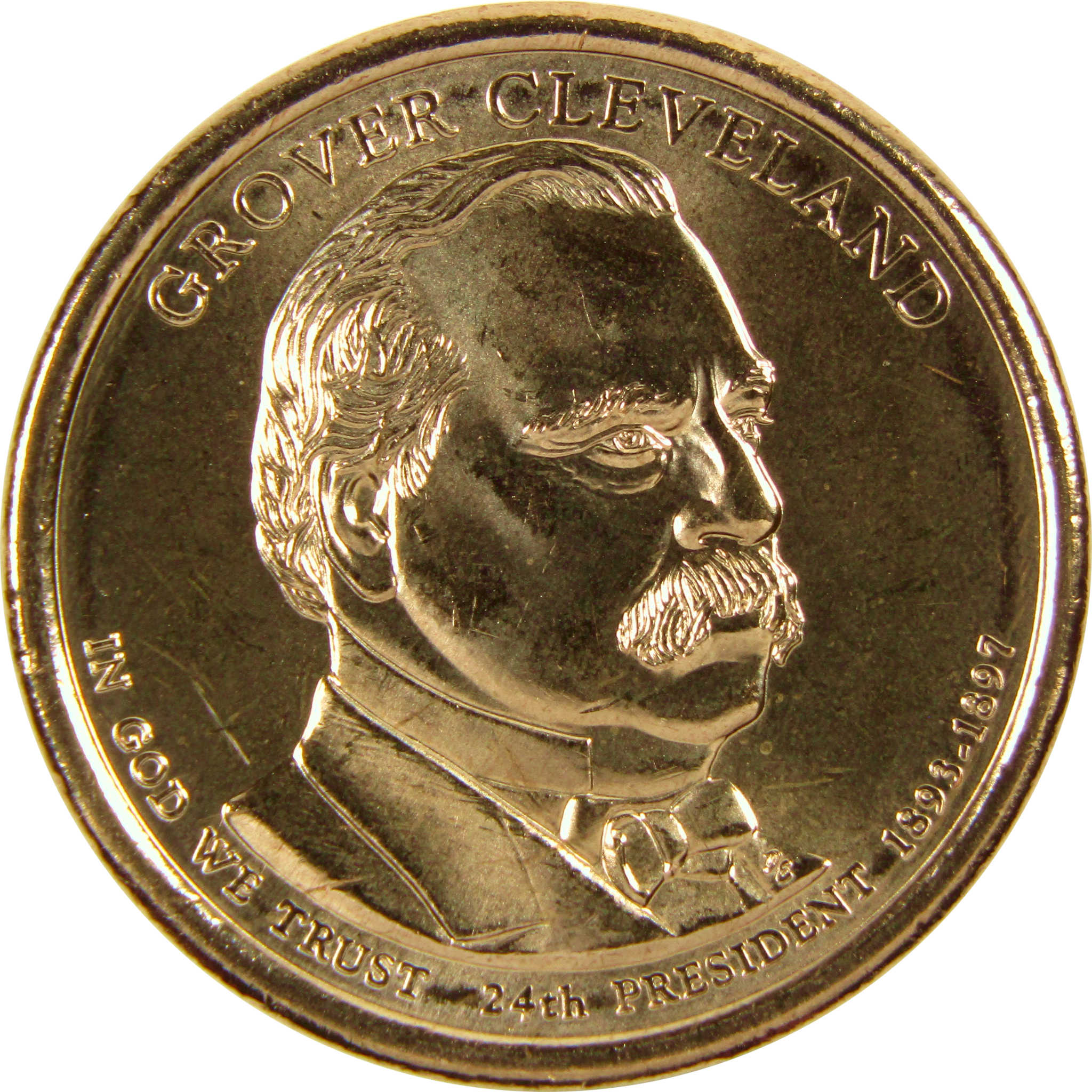 2012 D Grover Cleveland 2nd Term Presidential Dollar Uncirculated Coin